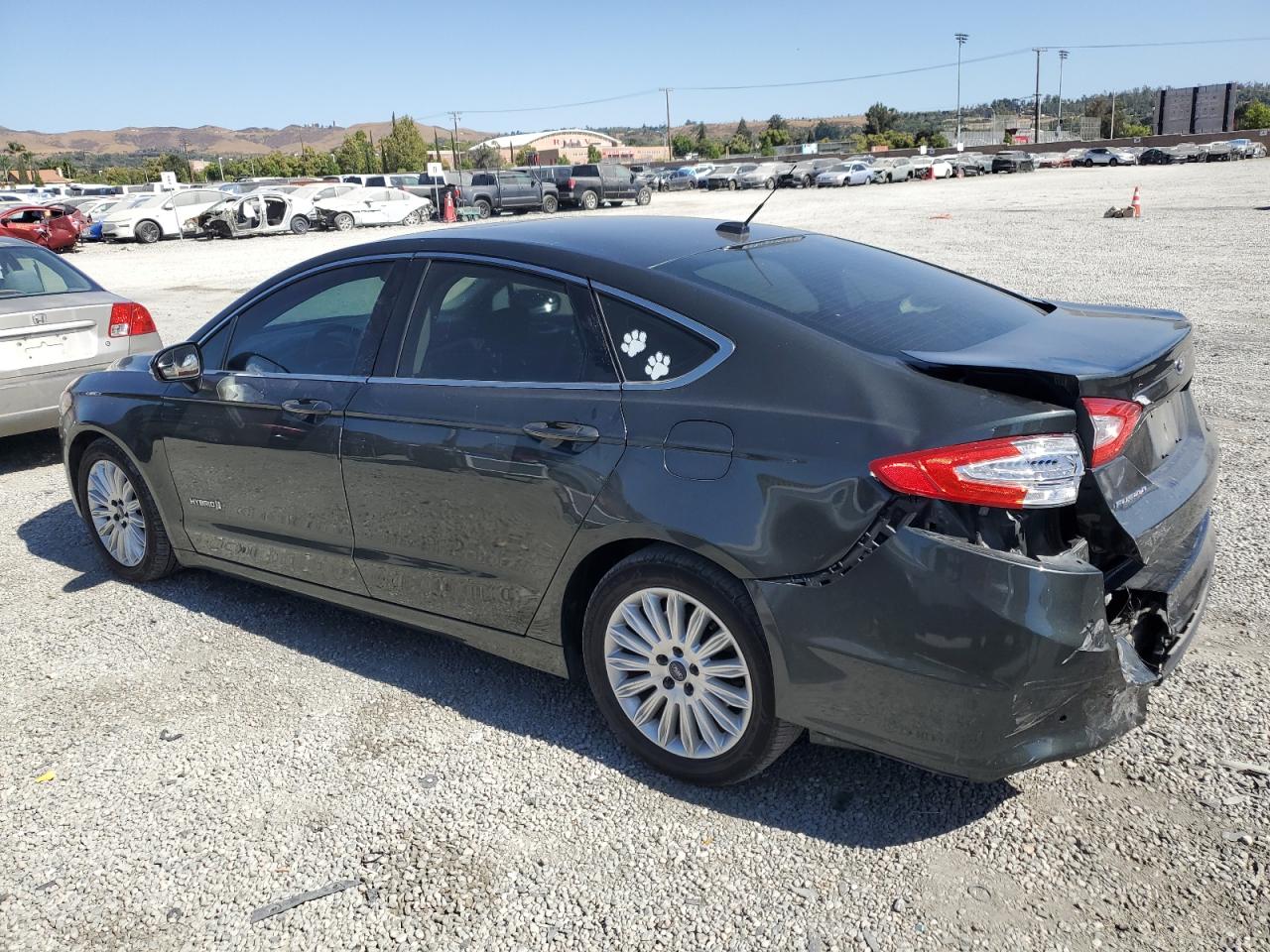 2015 Ford Fusion Se Hybrid Green vin: 3FA6P0LU7FR128321