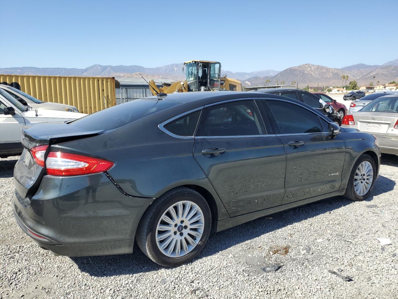 2015 Ford Fusion Se Hybrid Green vin: 3FA6P0LU7FR128321