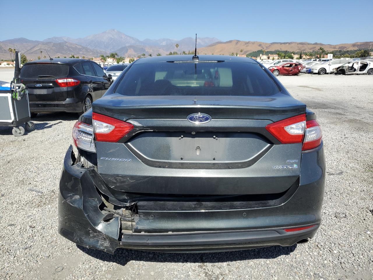 2015 Ford Fusion Se Hybrid Green vin: 3FA6P0LU7FR128321