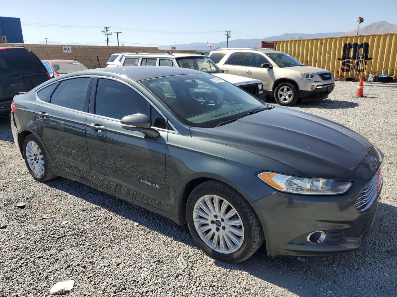2015 Ford Fusion Se Hybrid Green vin: 3FA6P0LU7FR128321
