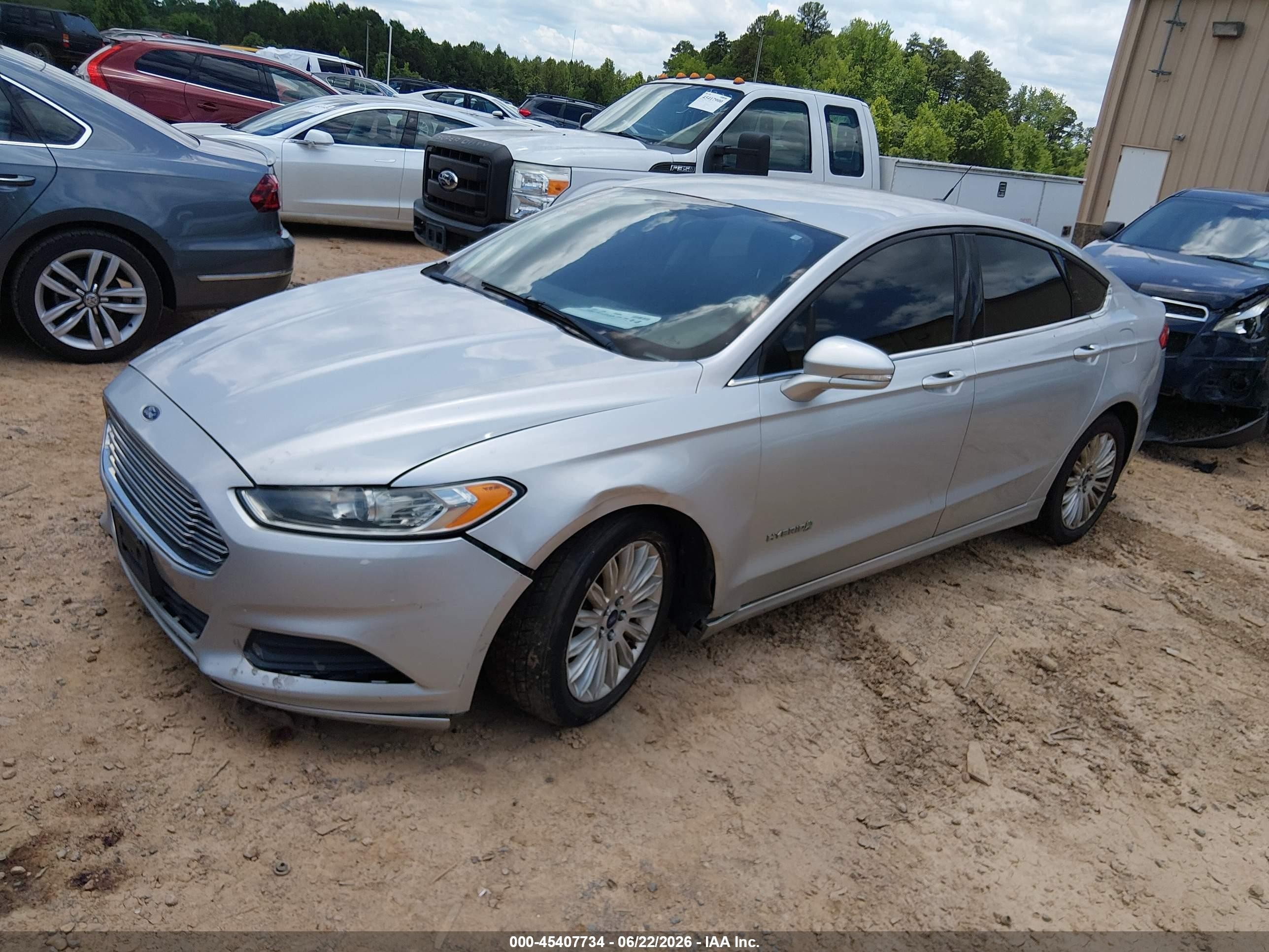 2015 Ford Fusion Hybrid Se Silver vin: 3FA6P0LU7FR211604