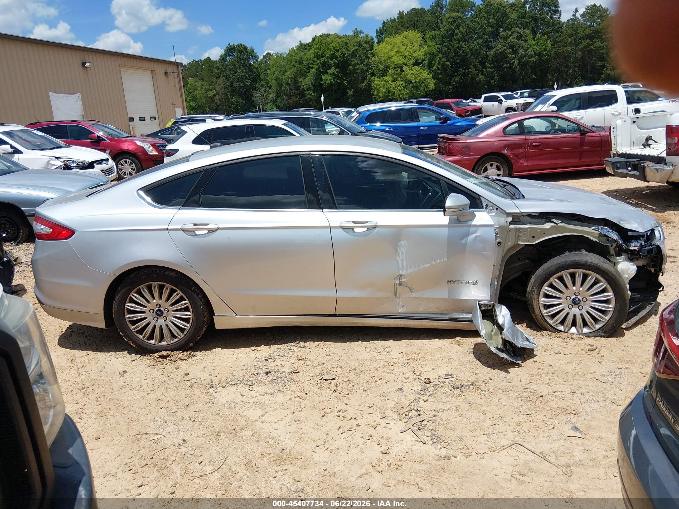 2015 Ford Fusion Hybrid Se Silver vin: 3FA6P0LU7FR211604