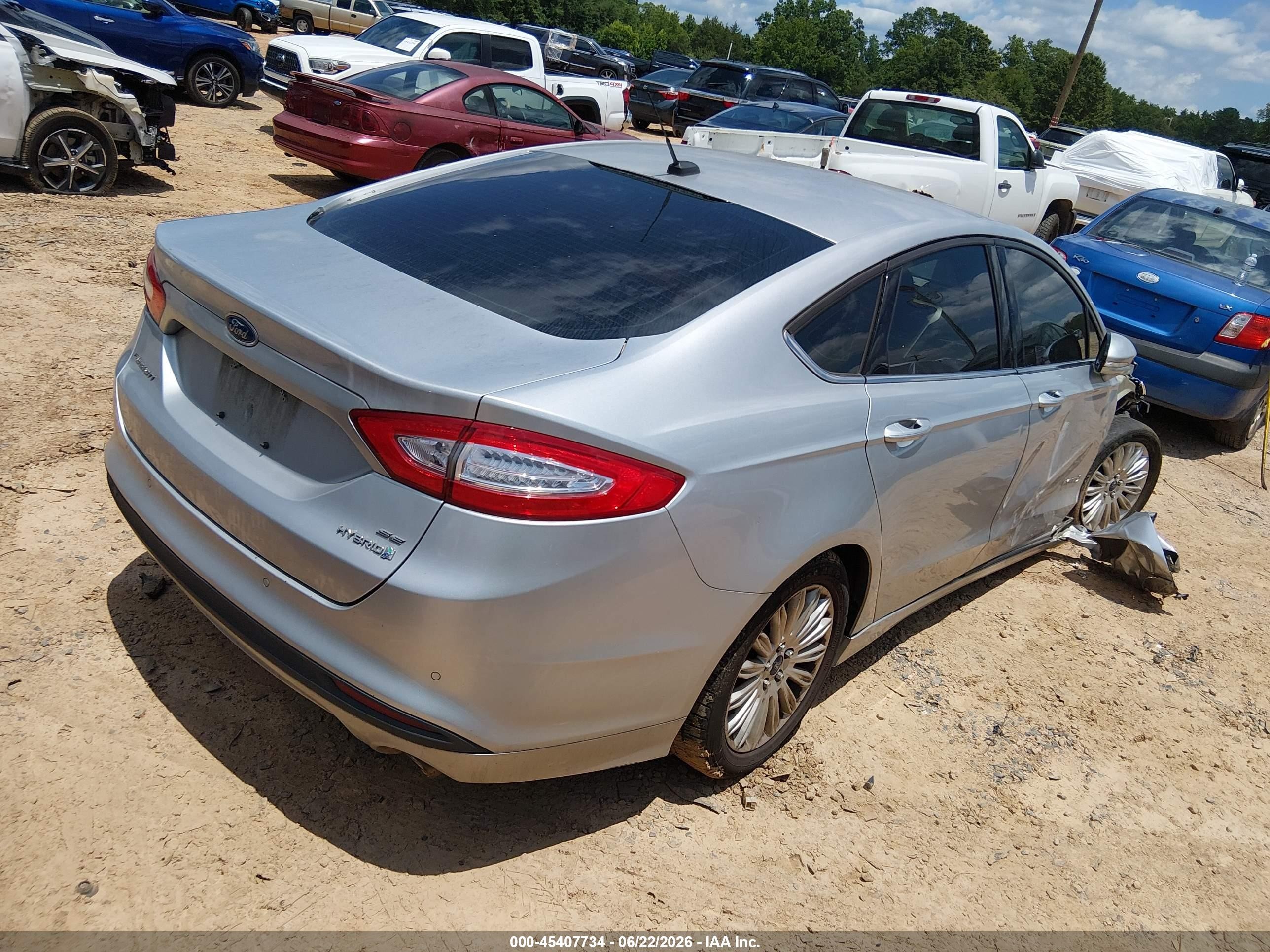 2015 Ford Fusion Hybrid Se Silver vin: 3FA6P0LU7FR211604