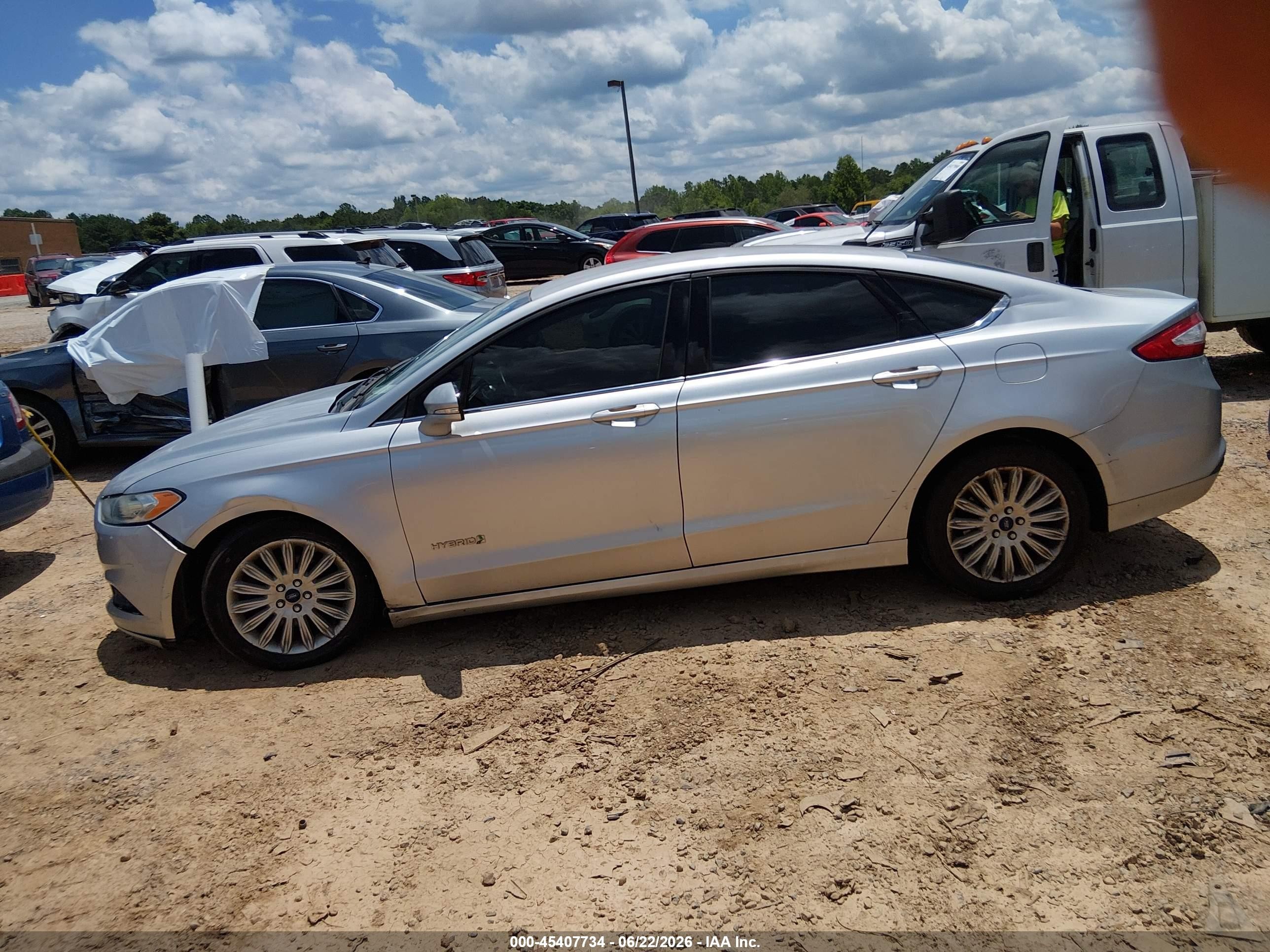 2015 Ford Fusion Hybrid Se Silver vin: 3FA6P0LU7FR211604