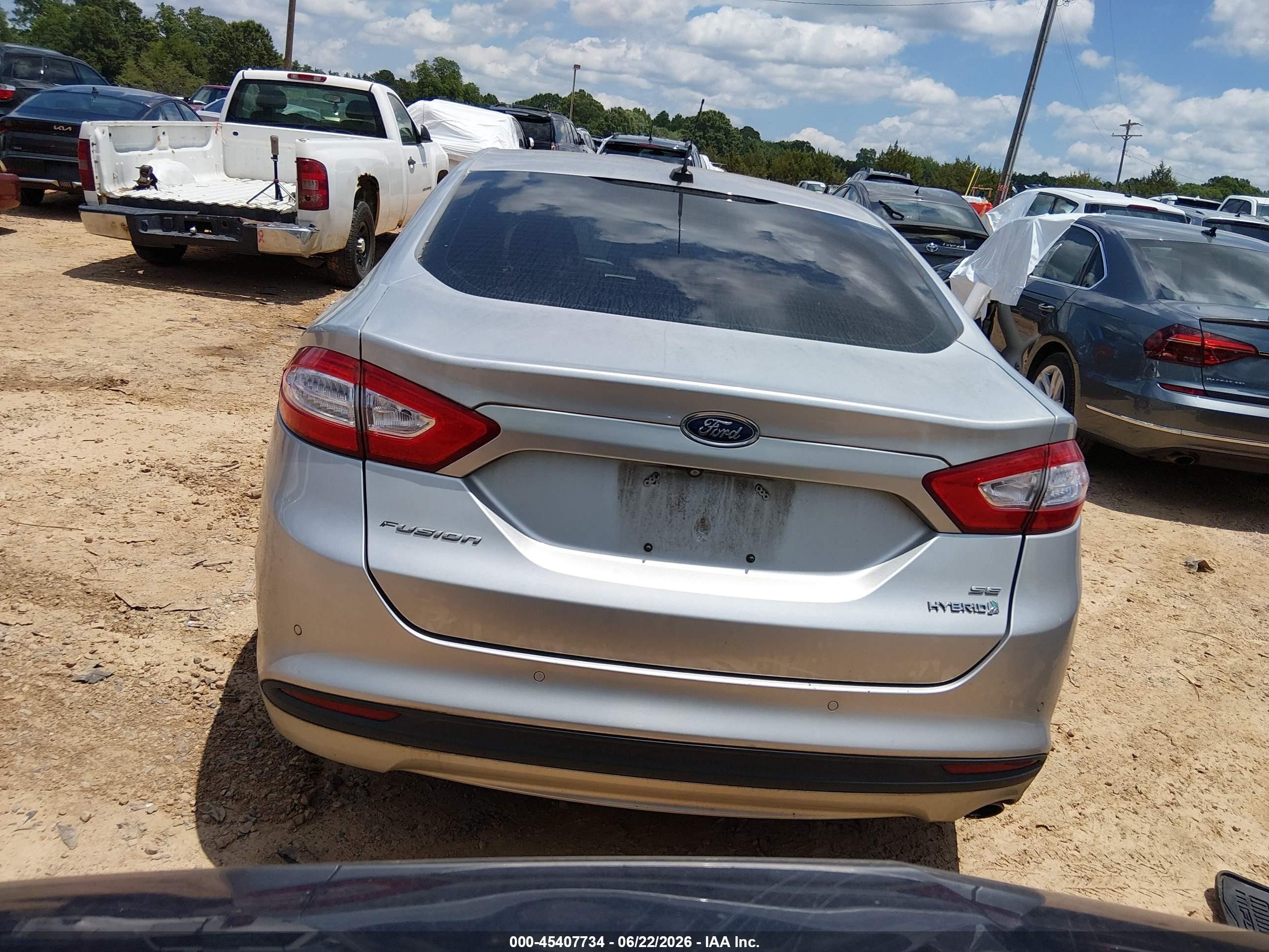 2015 Ford Fusion Hybrid Se Silver vin: 3FA6P0LU7FR211604
