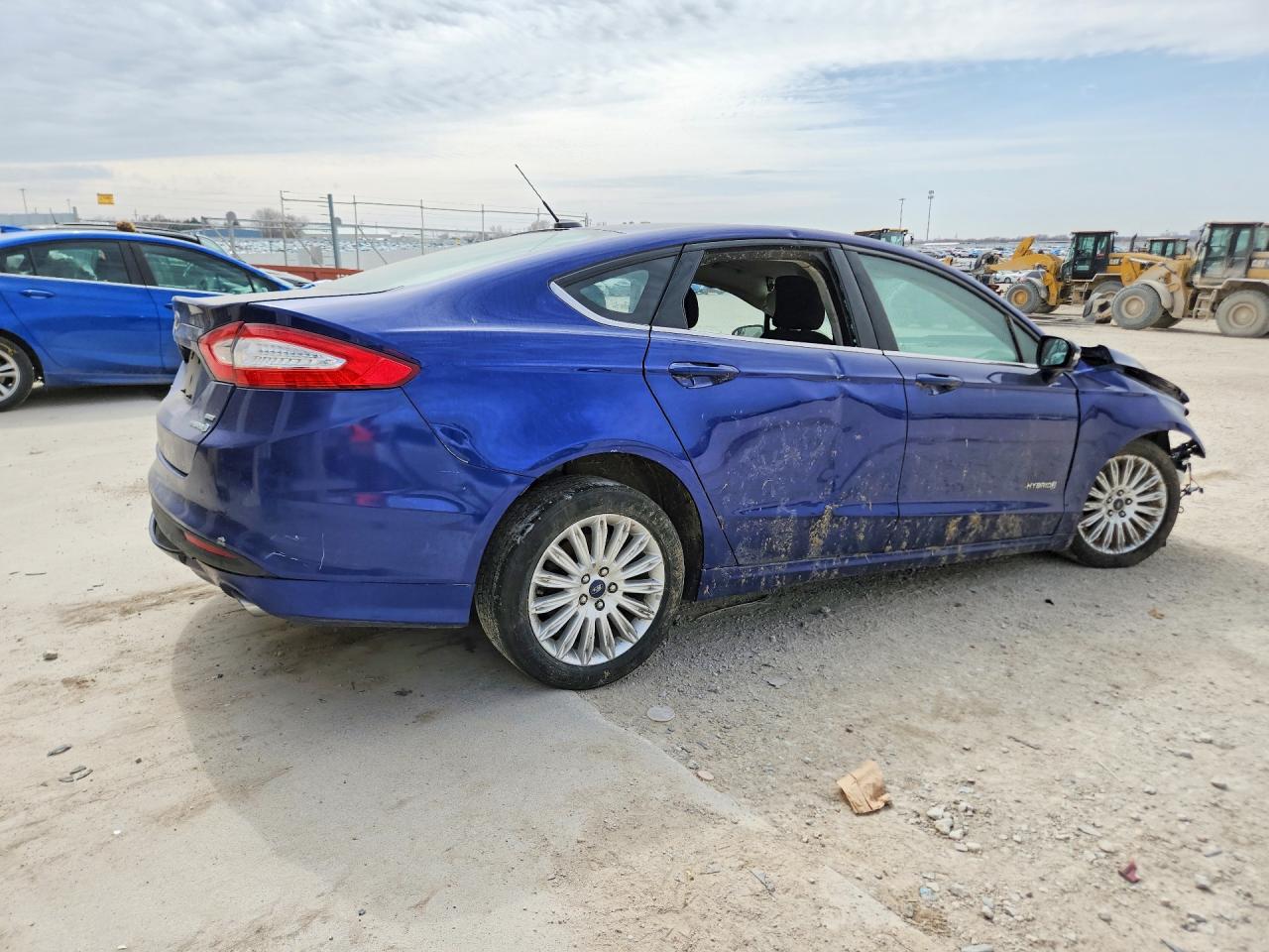 2015 Ford Fusion Se Hybrid Blue vin: 3FA6P0LU7FR296489