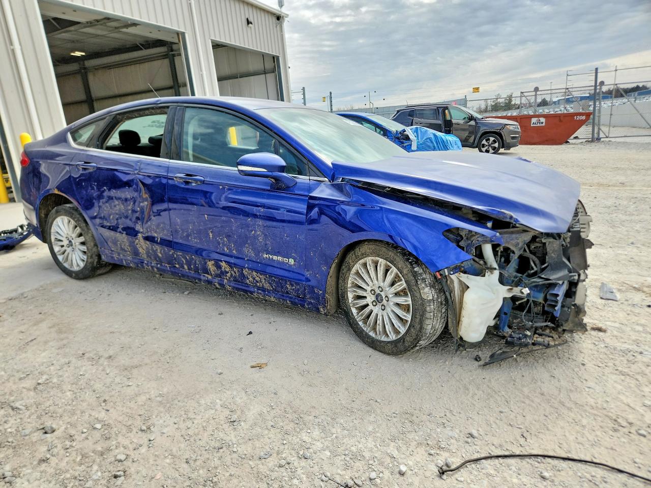 2015 Ford Fusion Se Hybrid Blue vin: 3FA6P0LU7FR296489