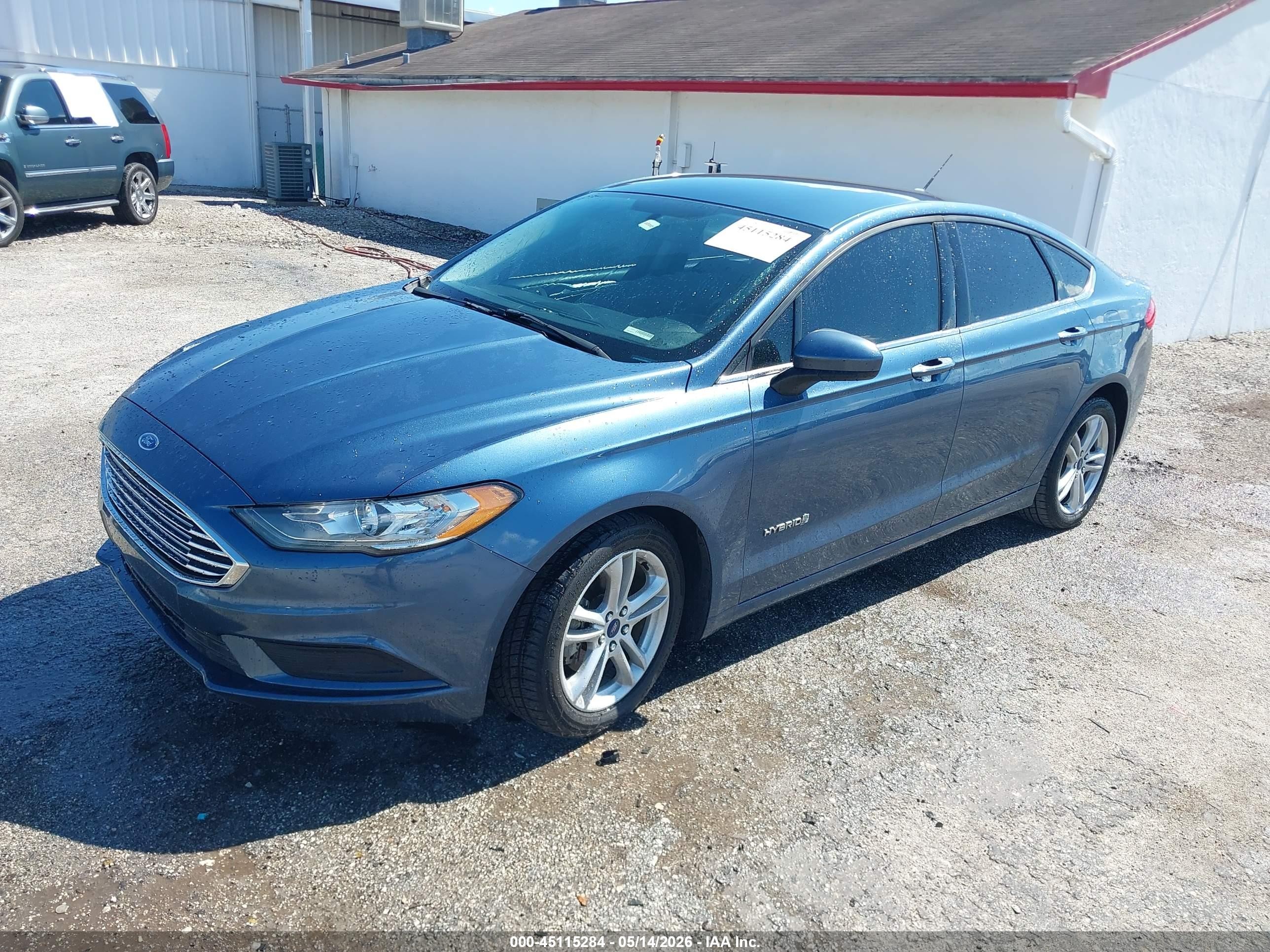 2018 Ford Fusion Hybrid Se Синий vin: 3FA6P0LU7JR206119