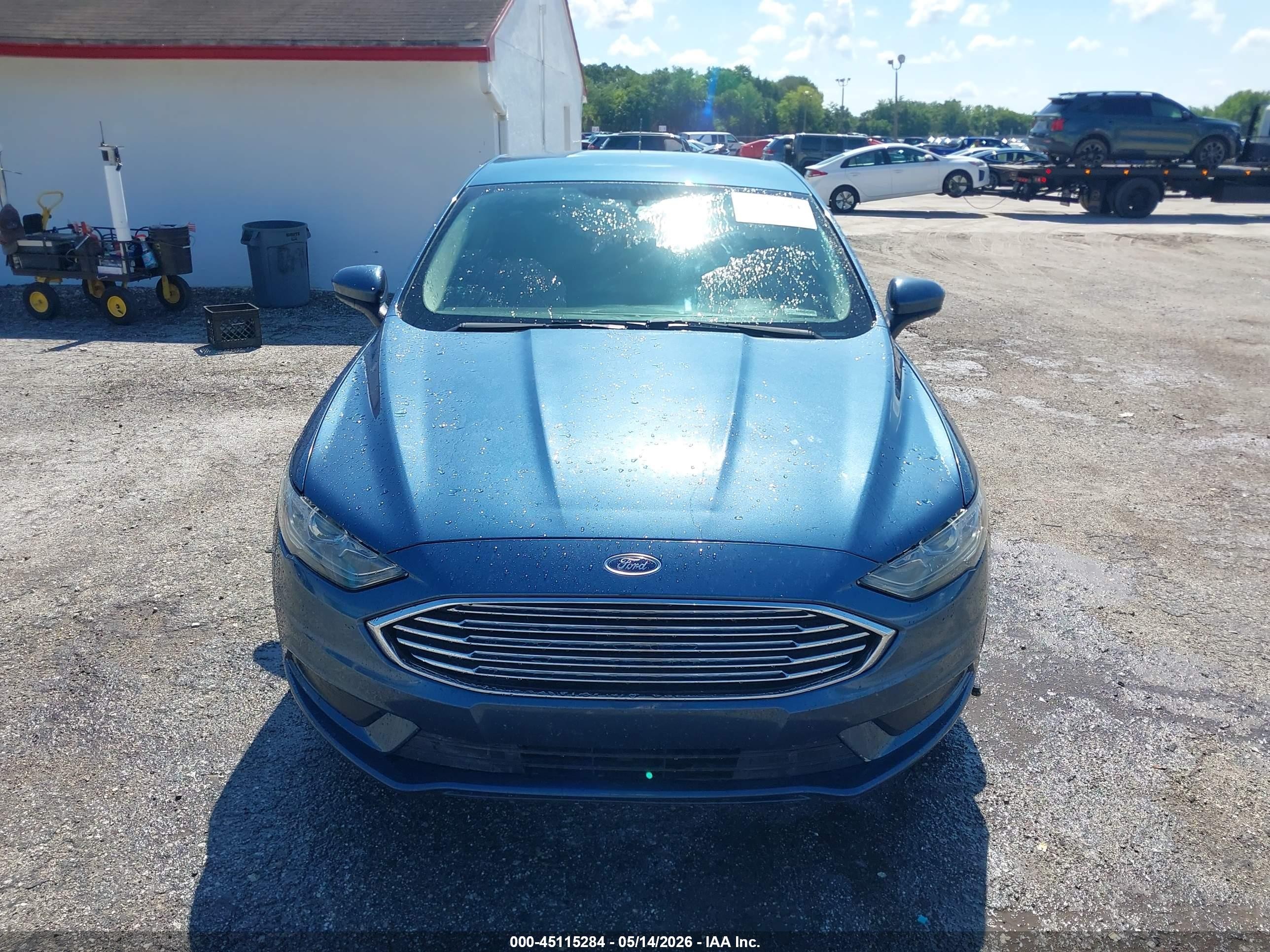 2018 Ford Fusion Hybrid Se Синий vin: 3FA6P0LU7JR206119