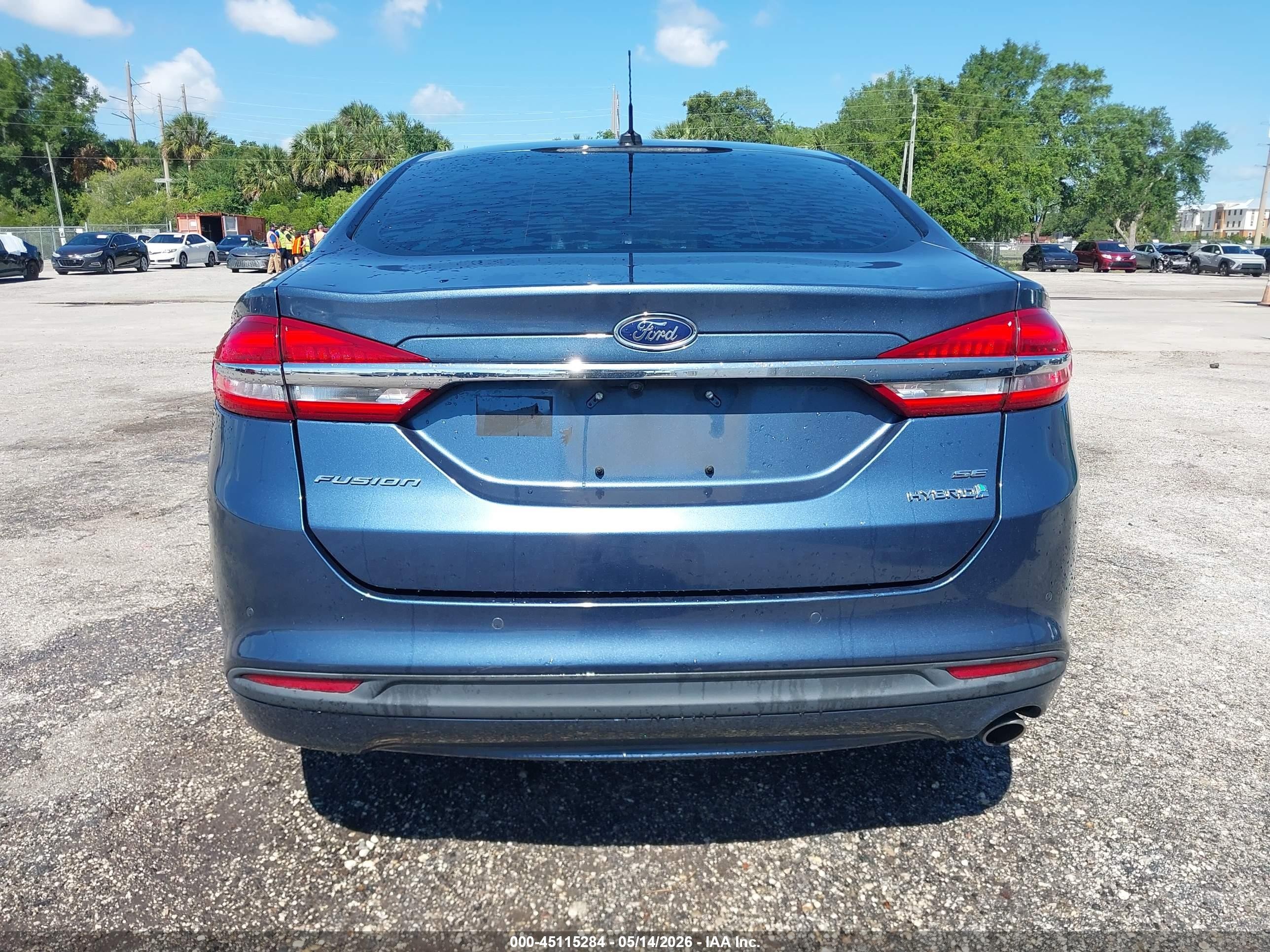 2018 Ford Fusion Hybrid Se Синий vin: 3FA6P0LU7JR206119