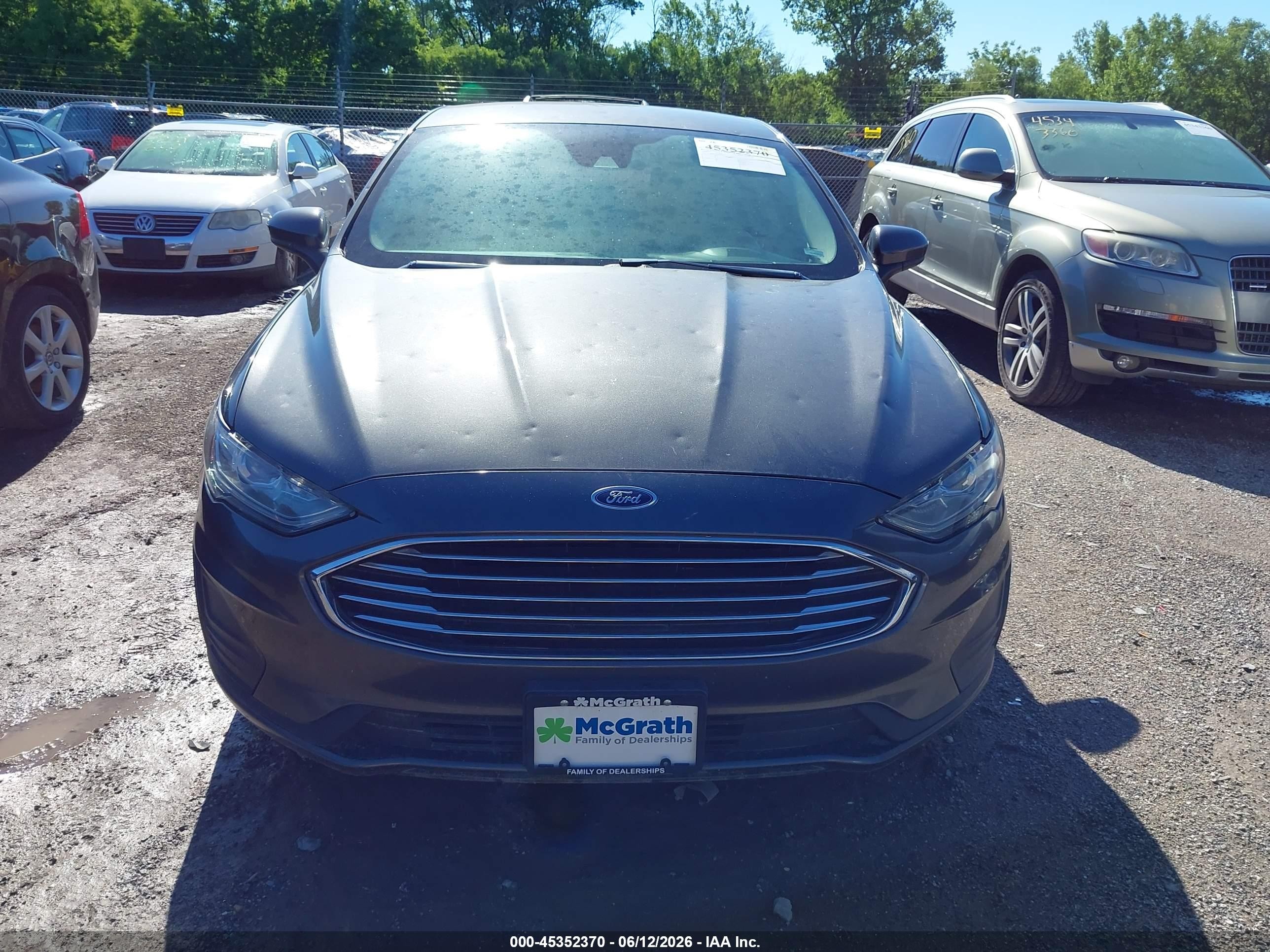 2019 Ford Fusion Hybrid Se Gray vin: 3FA6P0LU7KR253054