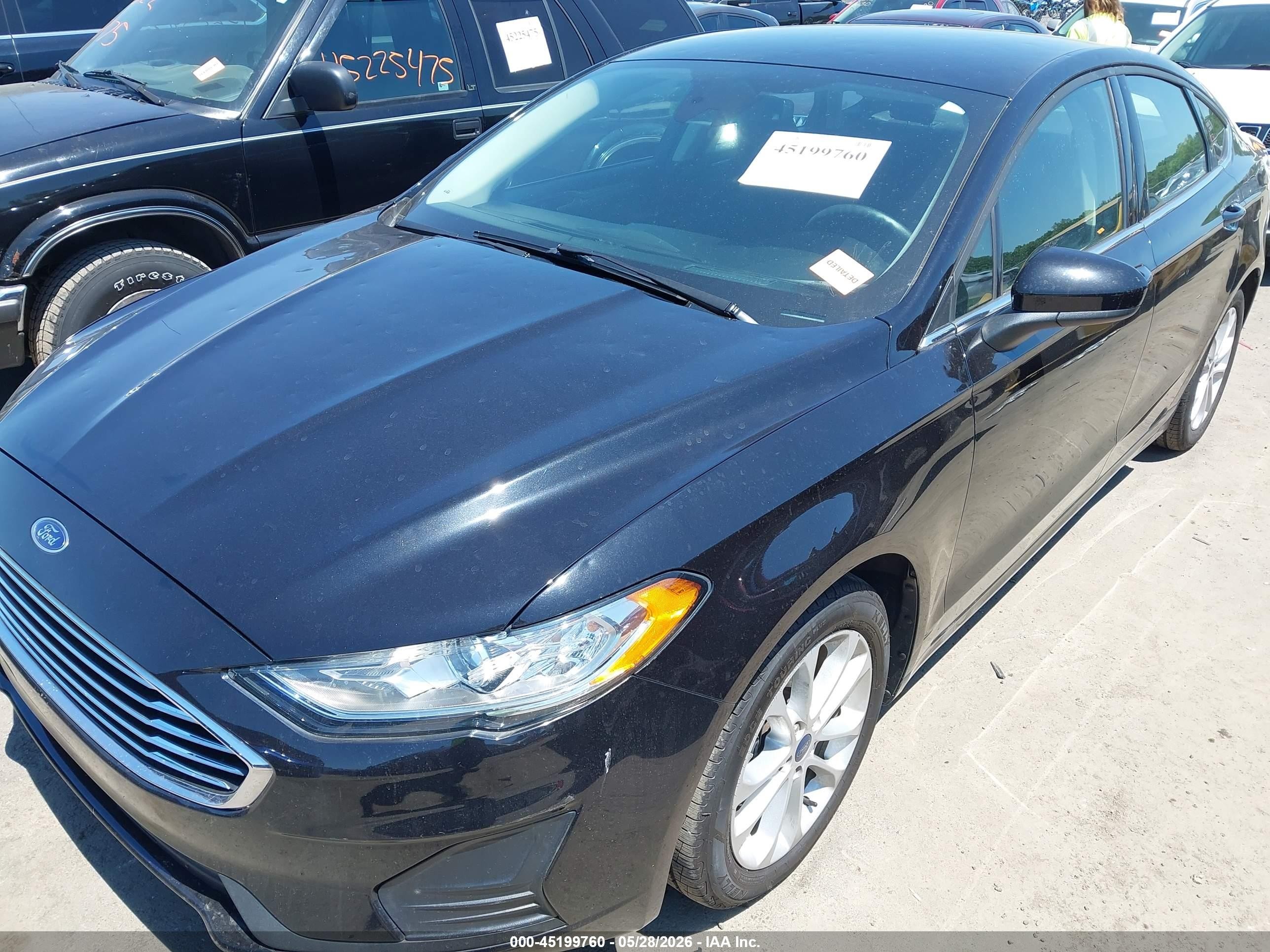 2020 Ford Fusion Hybrid Se Black vin: 3FA6P0LU7LR221982
