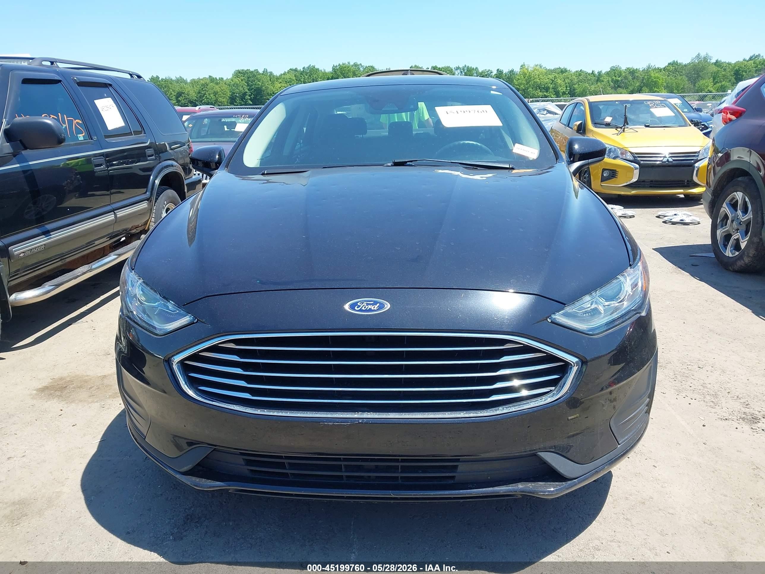 2020 Ford Fusion Hybrid Se Black vin: 3FA6P0LU7LR221982