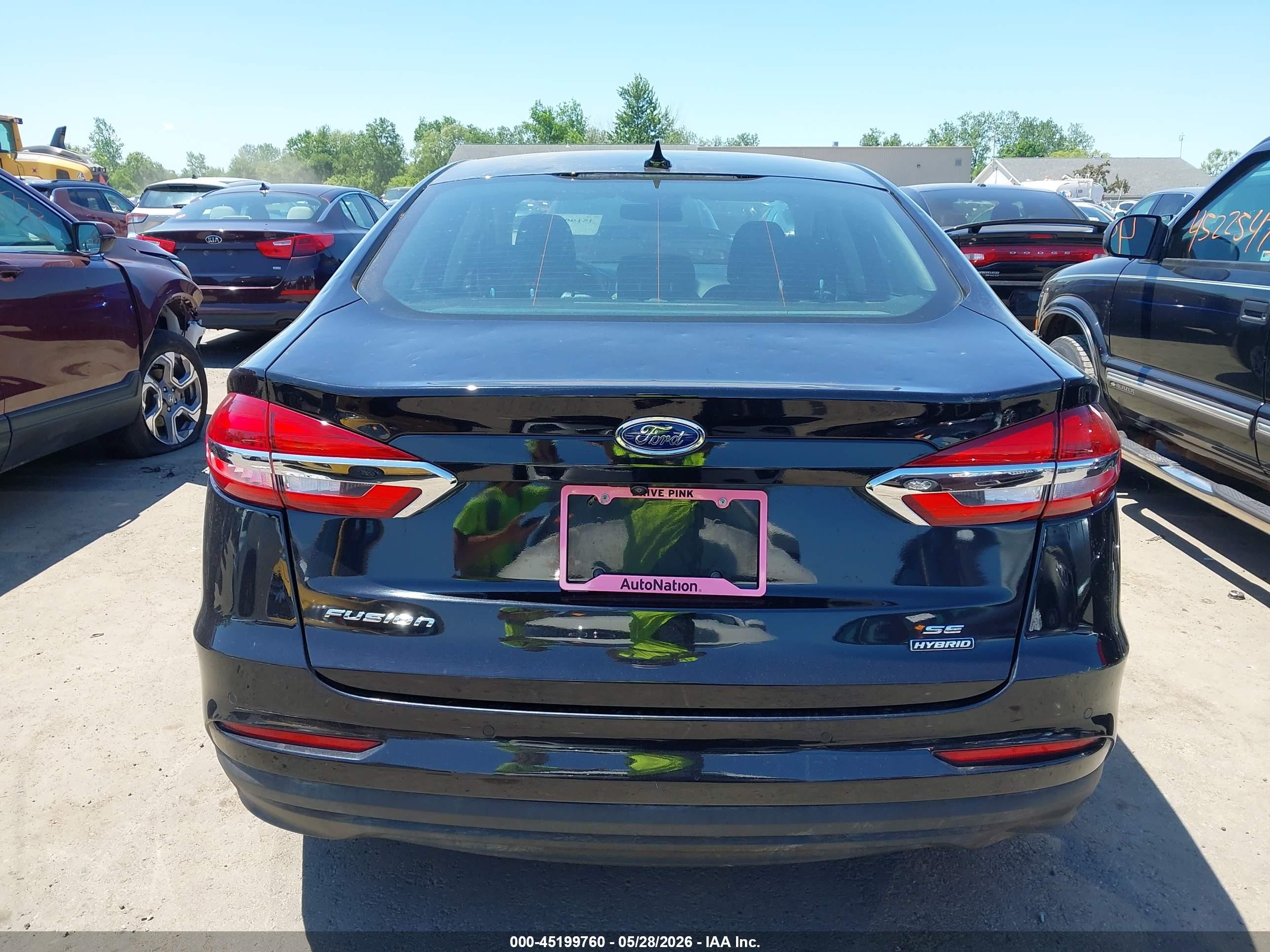 2020 Ford Fusion Hybrid Se Black vin: 3FA6P0LU7LR221982