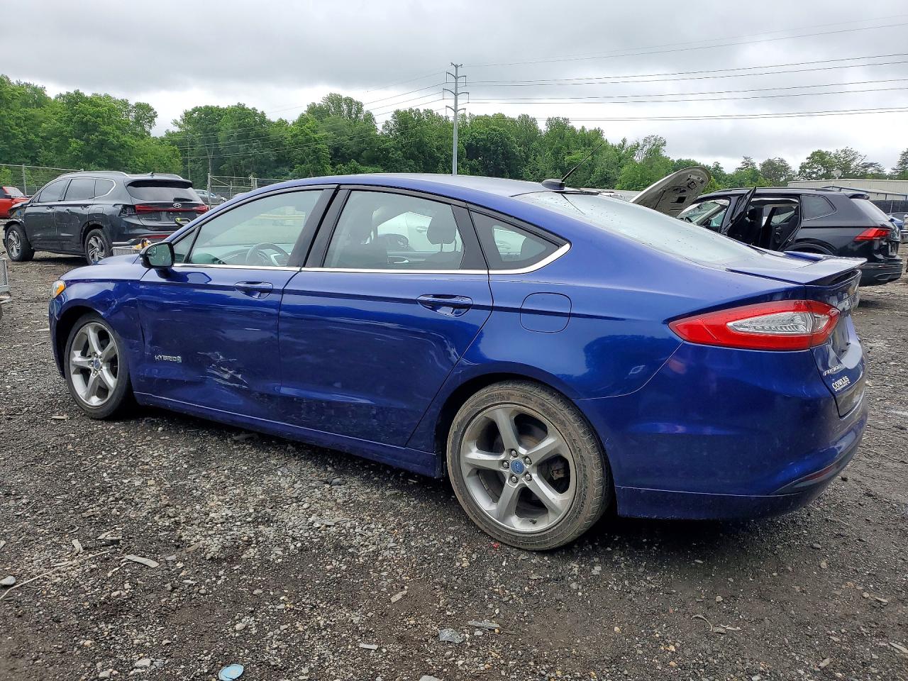 2013 Ford Fusion Se Hybrid Blue vin: 3FA6P0LU8DR117101