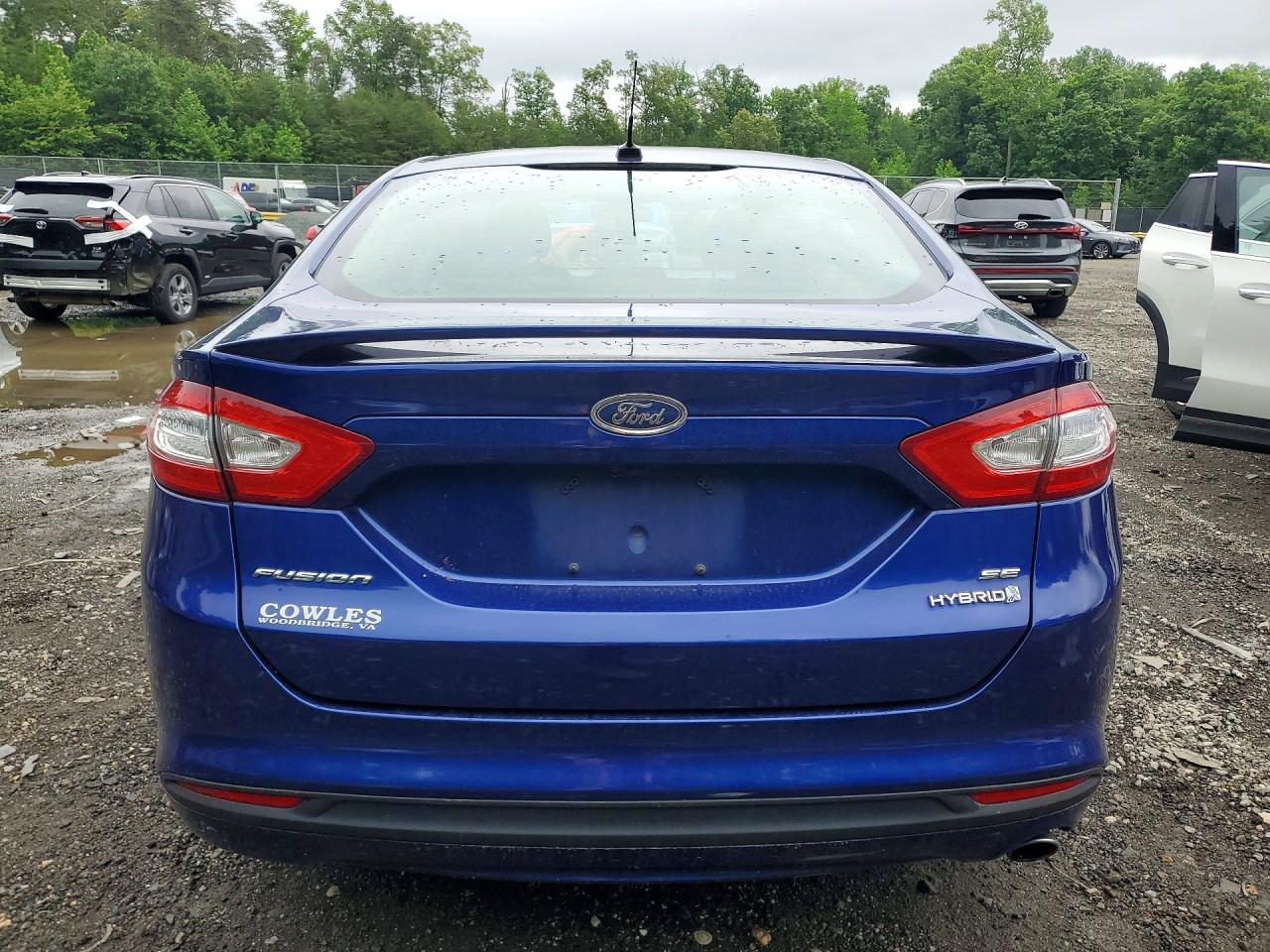2013 Ford Fusion Se Hybrid Blue vin: 3FA6P0LU8DR117101