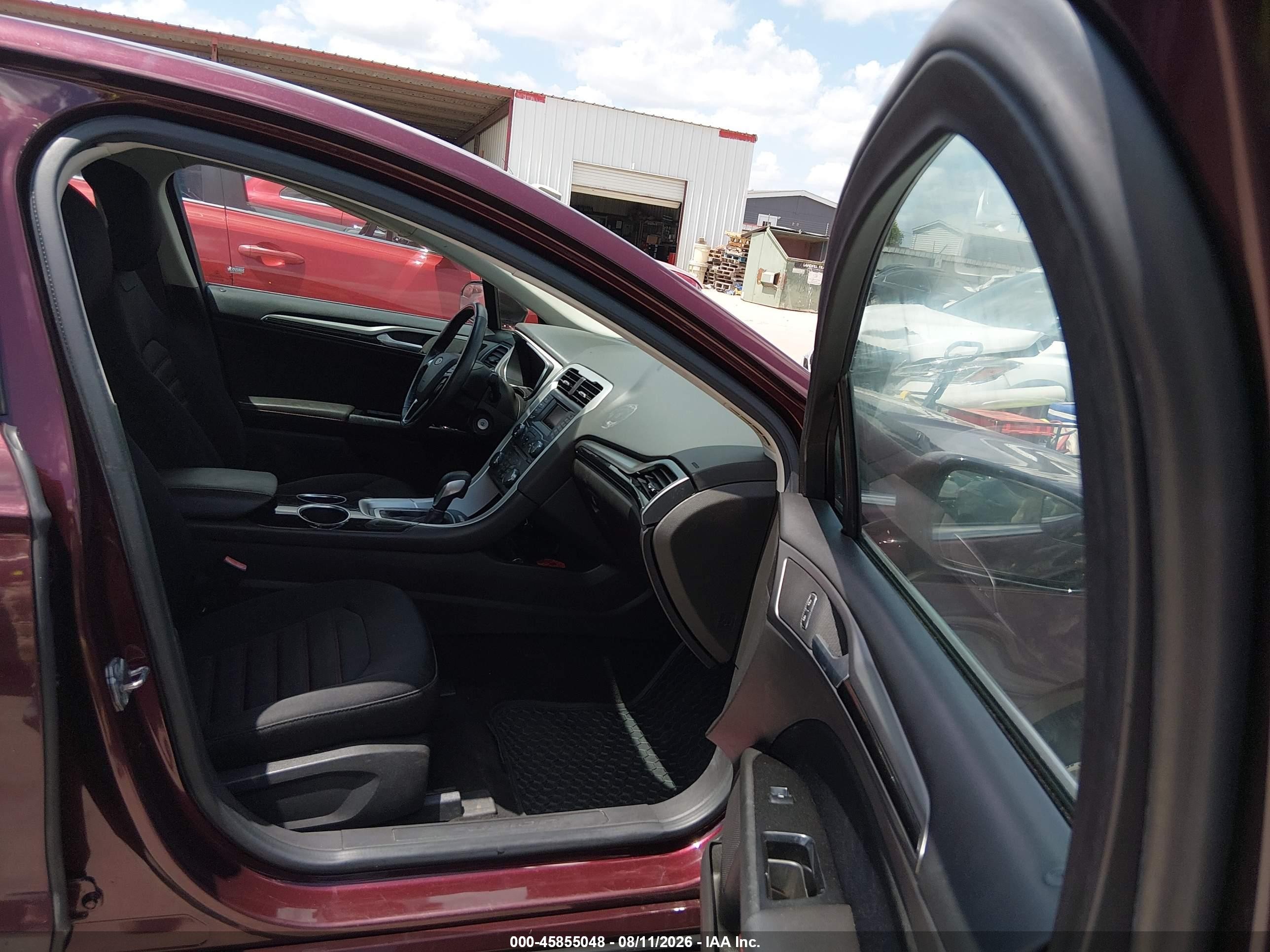 2013 Ford Fusion Hybrid Se Maroon vin: 3FA6P0LU8DR137123