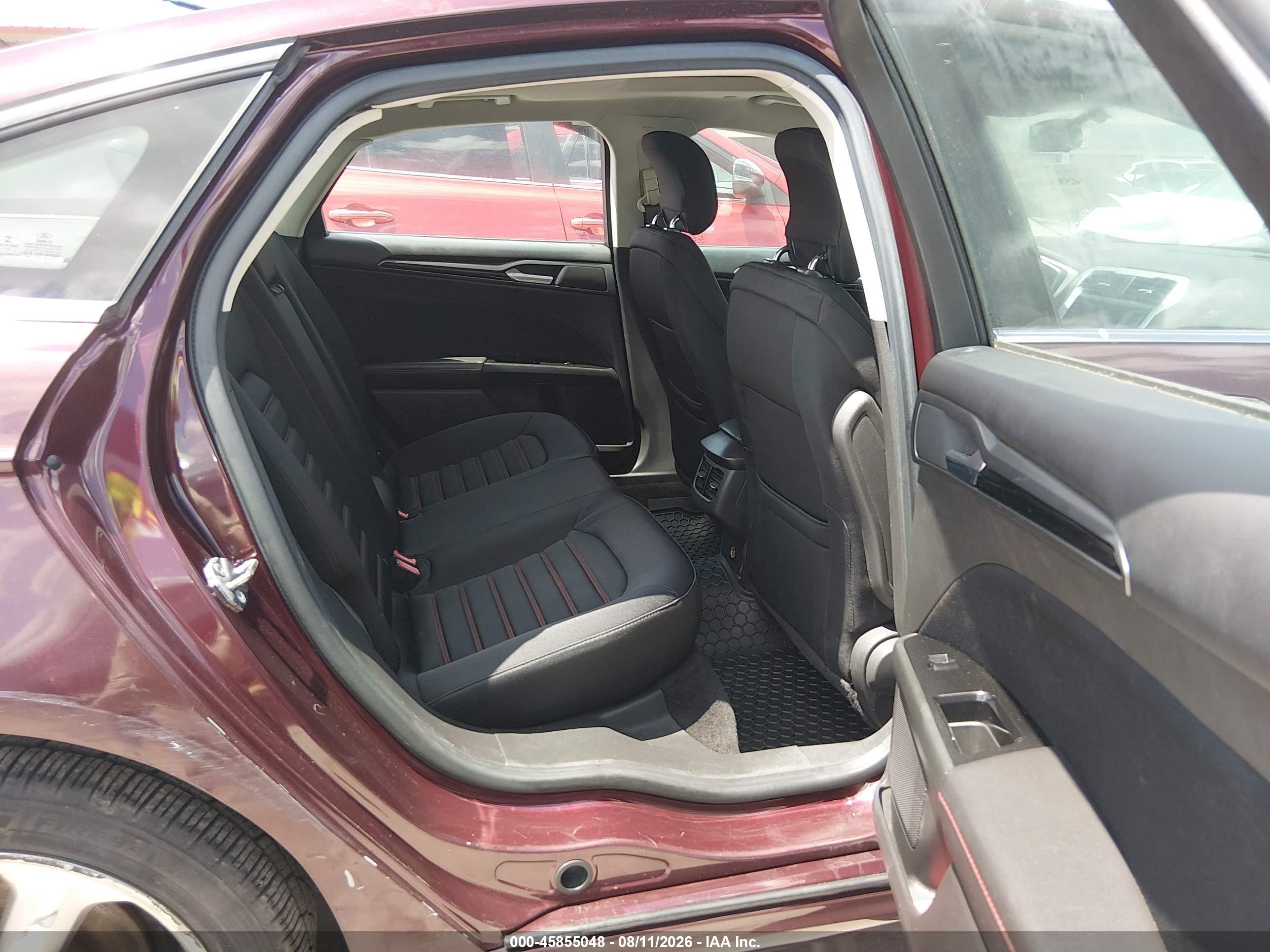 2013 Ford Fusion Hybrid Se Maroon vin: 3FA6P0LU8DR137123