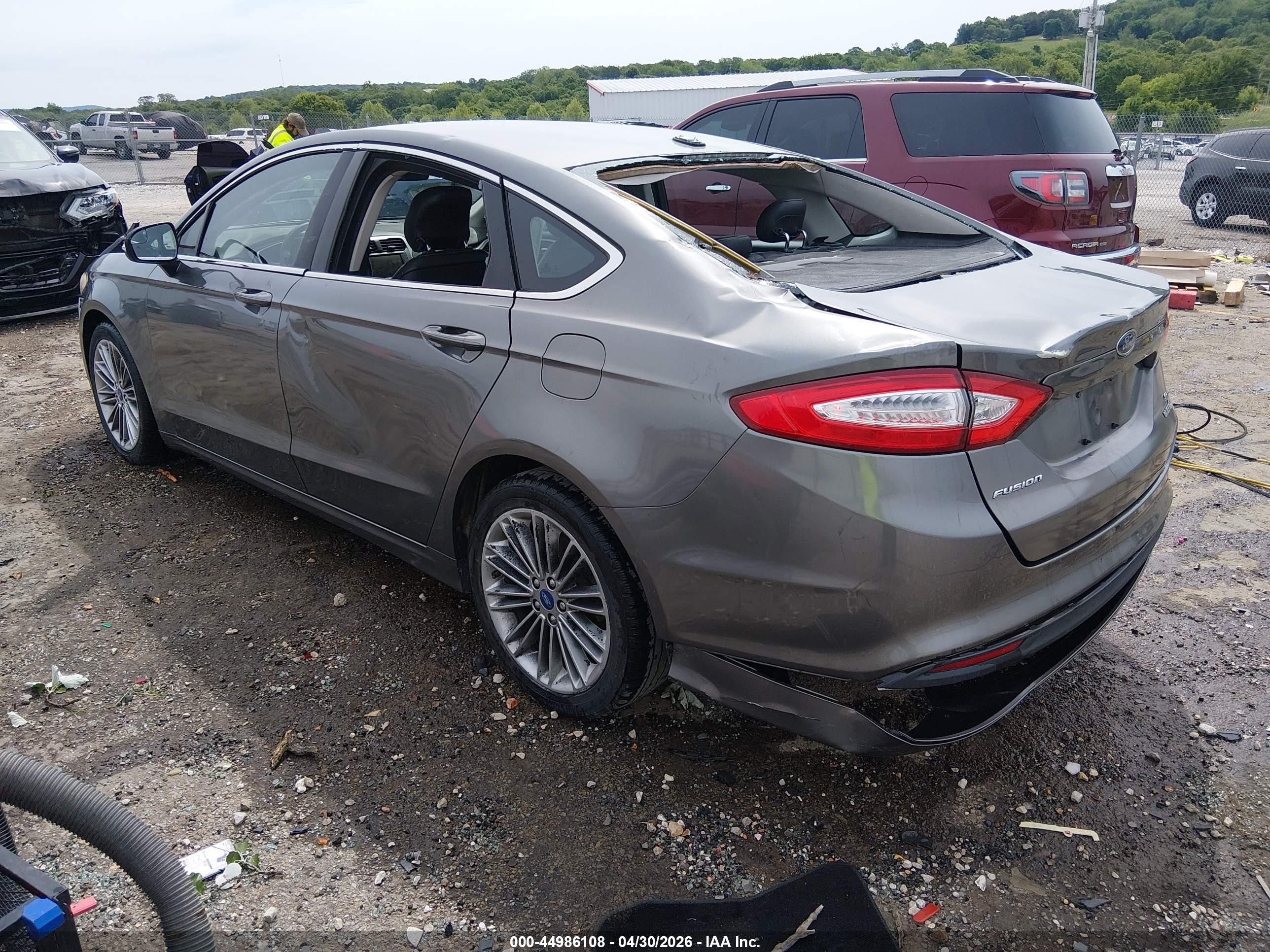 2013 Ford Fusion Hybrid Se Gray vin: 3FA6P0LU8DR156853