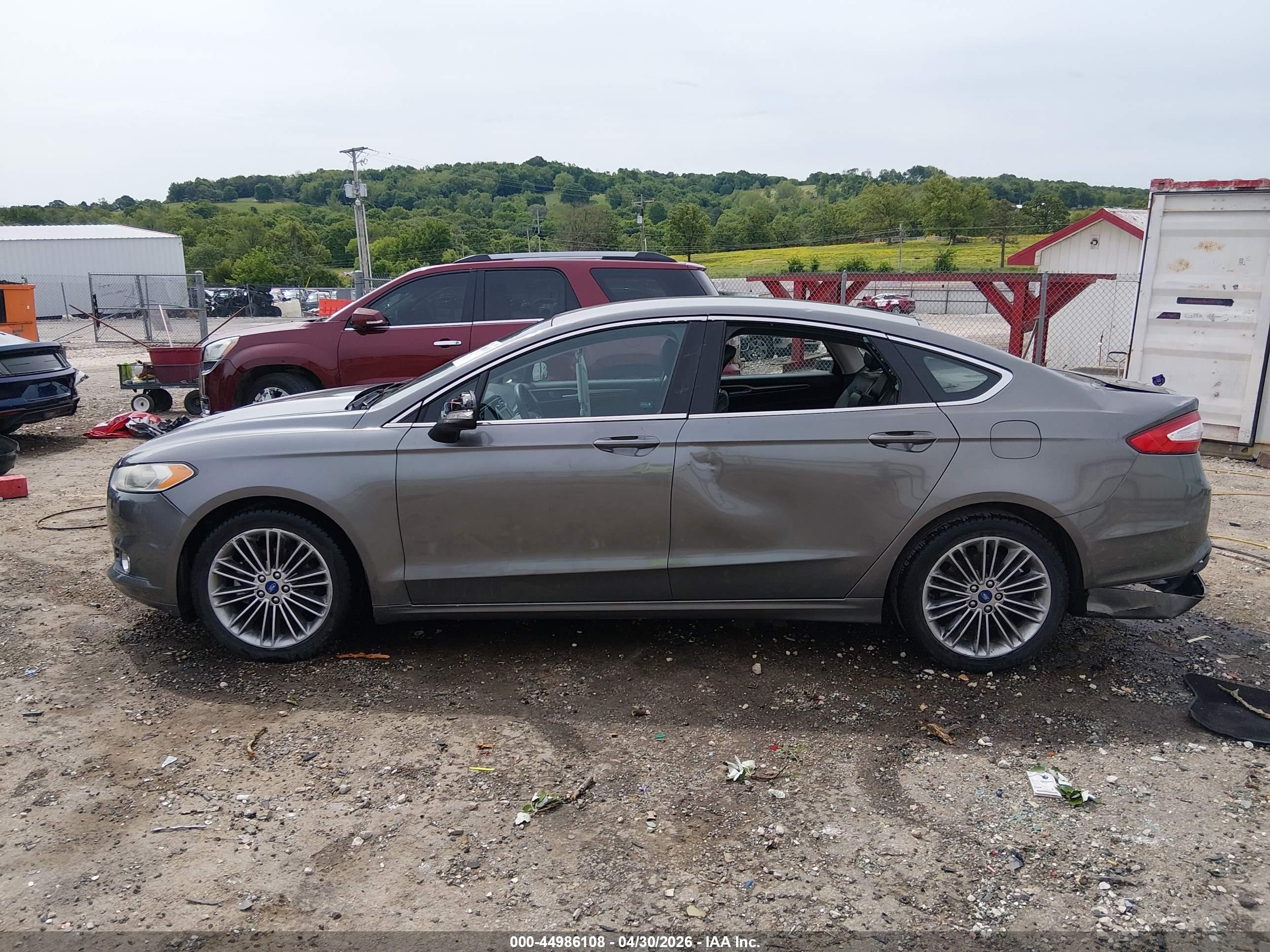 2013 Ford Fusion Hybrid Se Gray vin: 3FA6P0LU8DR156853