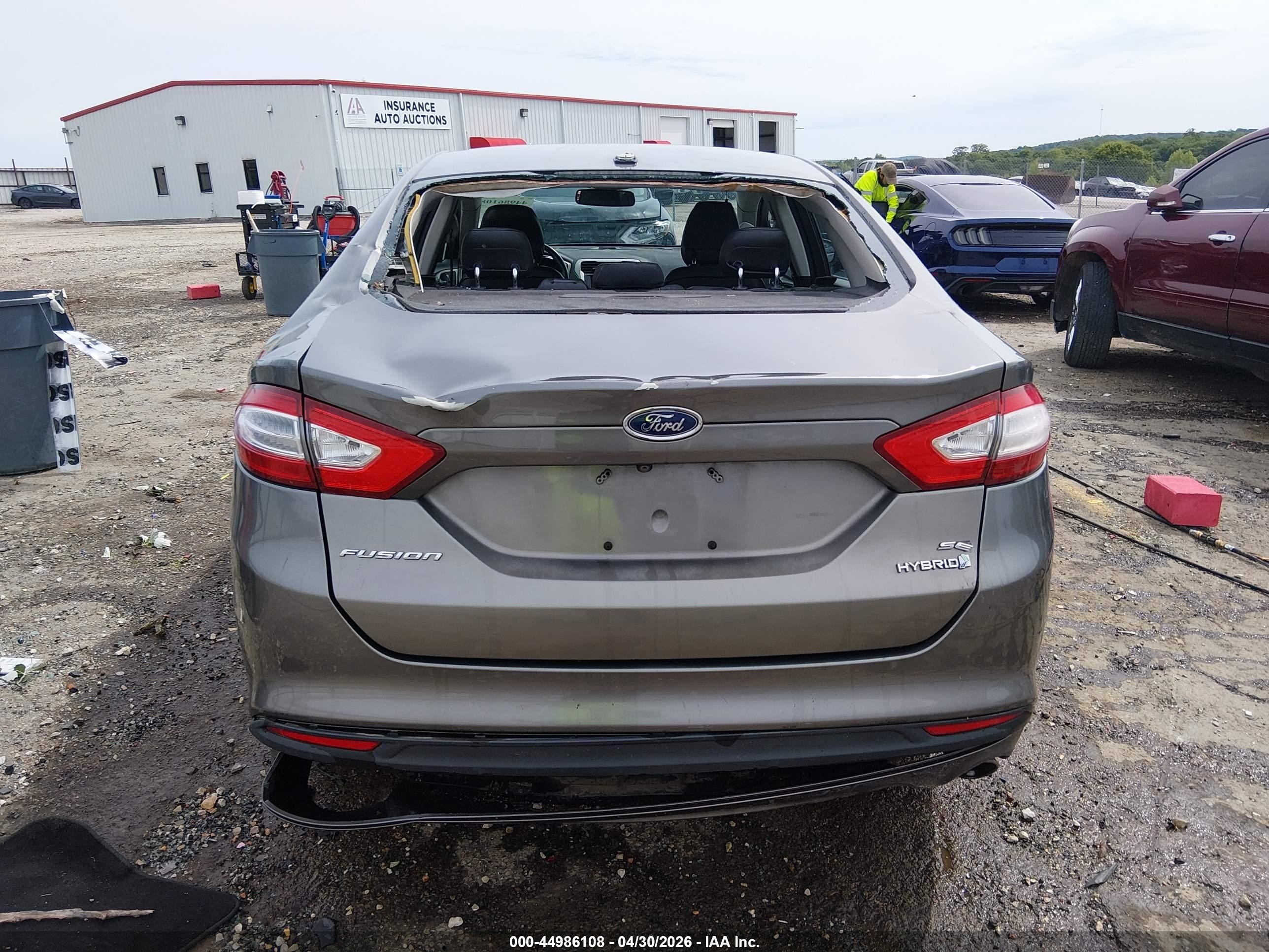 2013 Ford Fusion Hybrid Se Gray vin: 3FA6P0LU8DR156853