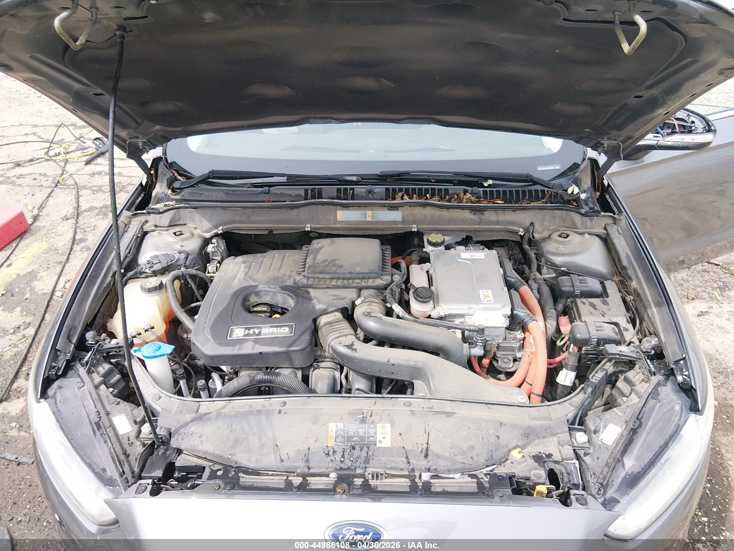 2013 Ford Fusion Hybrid Se Gray vin: 3FA6P0LU8DR156853