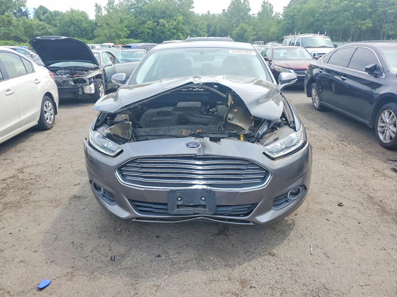 2013 Ford Fusion Se Hybrid Gray vin: 3FA6P0LU8DR166539