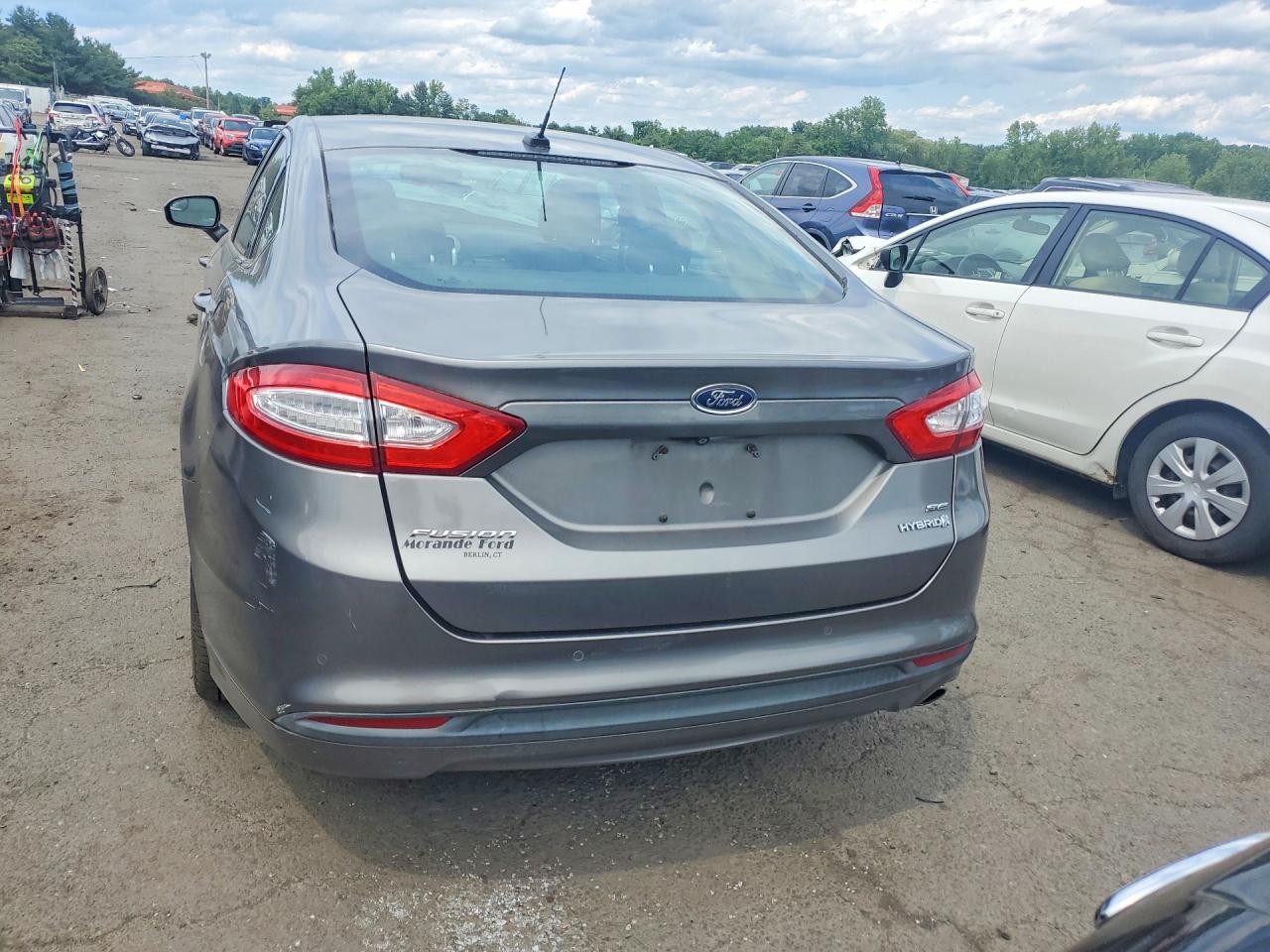 2013 Ford Fusion Se Hybrid Gray vin: 3FA6P0LU8DR166539