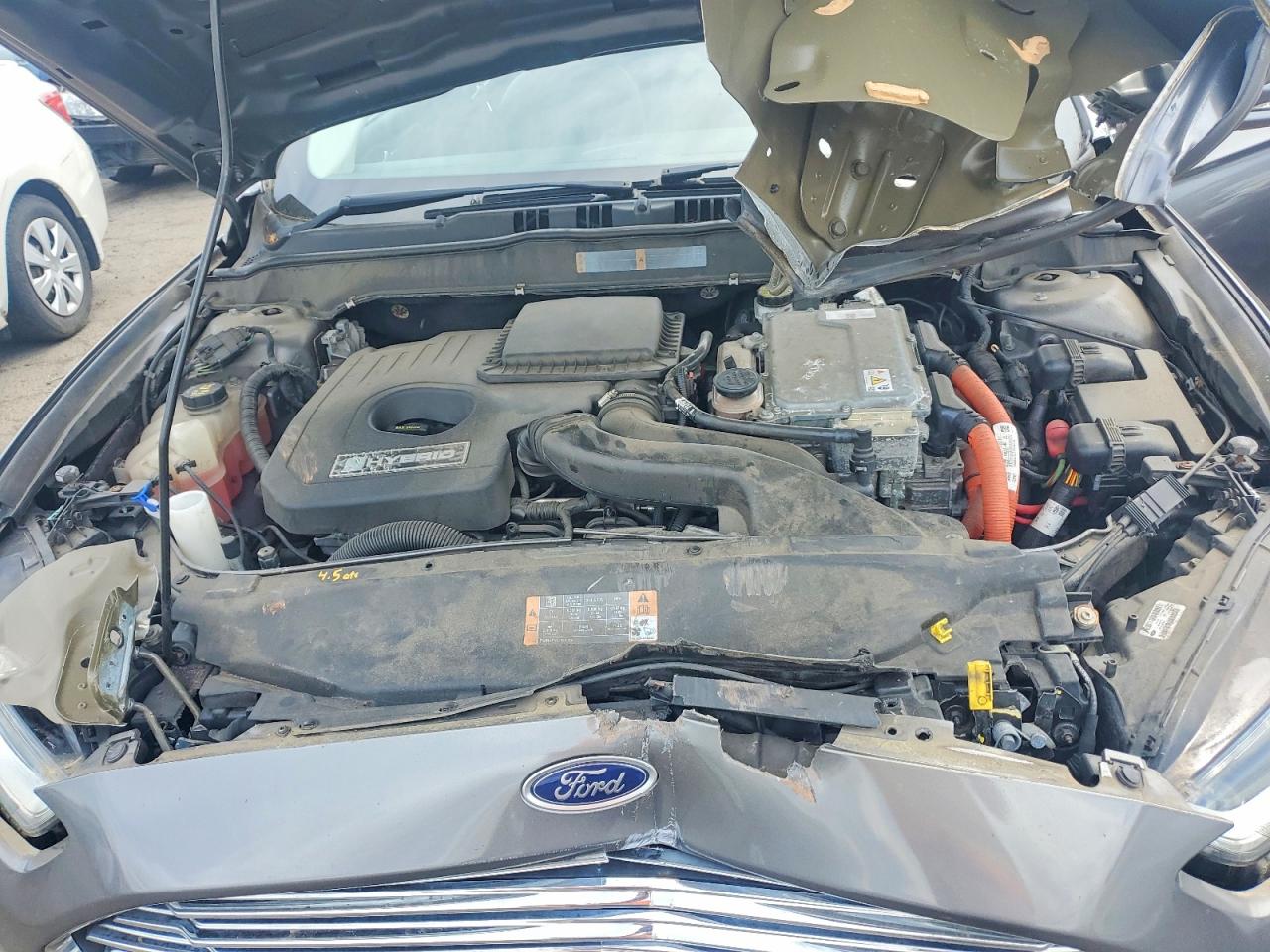 2013 Ford Fusion Se Hybrid Gray vin: 3FA6P0LU8DR166539