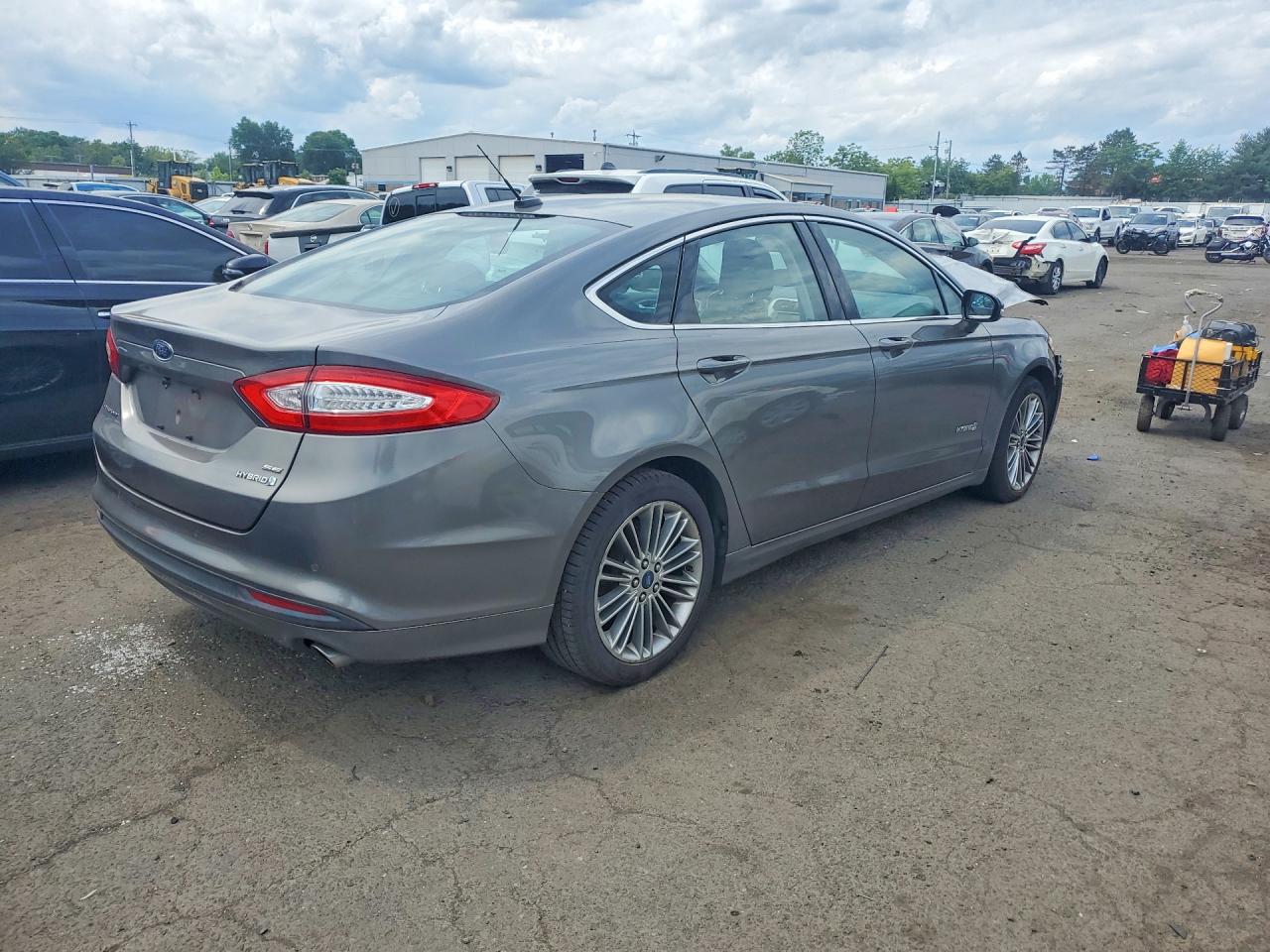 2013 Ford Fusion Se Hybrid Gray vin: 3FA6P0LU8DR166539