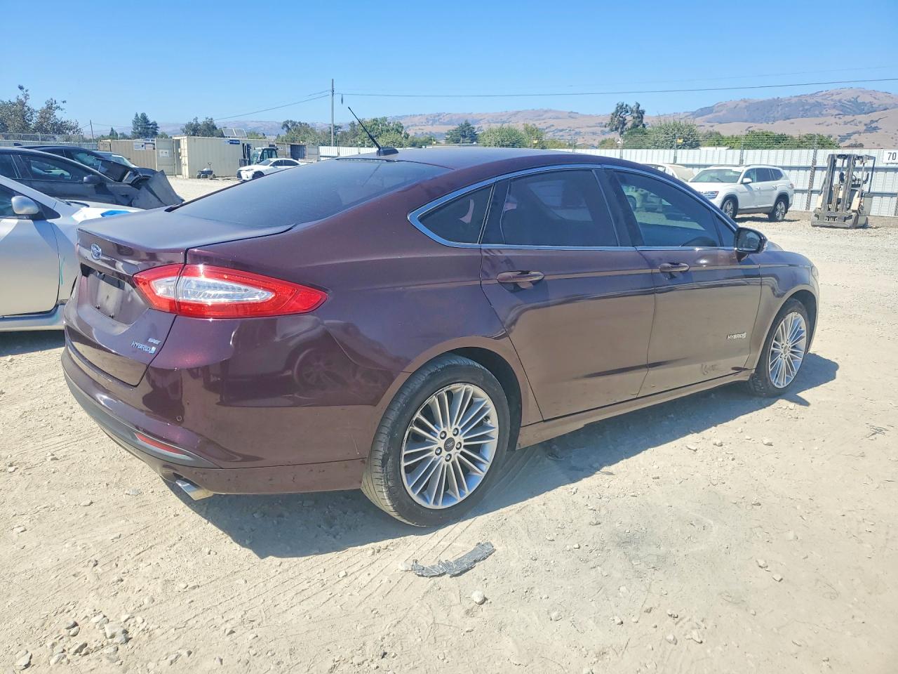 2013 Ford Fusion Se Hybrid Burgundy vin: 3FA6P0LU8DR202407