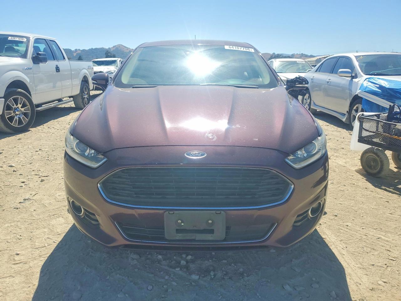 2013 Ford Fusion Se Hybrid Burgundy vin: 3FA6P0LU8DR202407