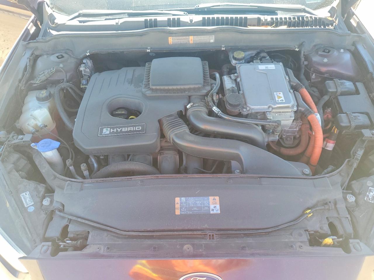 2013 Ford Fusion Se Hybrid Burgundy vin: 3FA6P0LU8DR202407