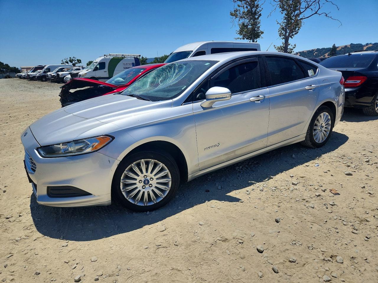 2013 Ford Fusion Se Hybrid Silver vin: 3FA6P0LU8DR202438