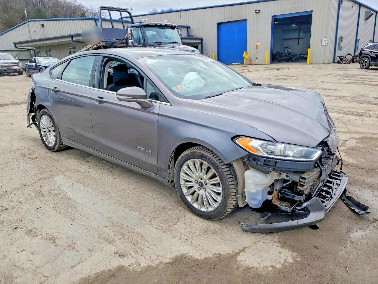 2013 Ford Fusion Se Hybrid Gray vin: 3FA6P0LU8DR263305