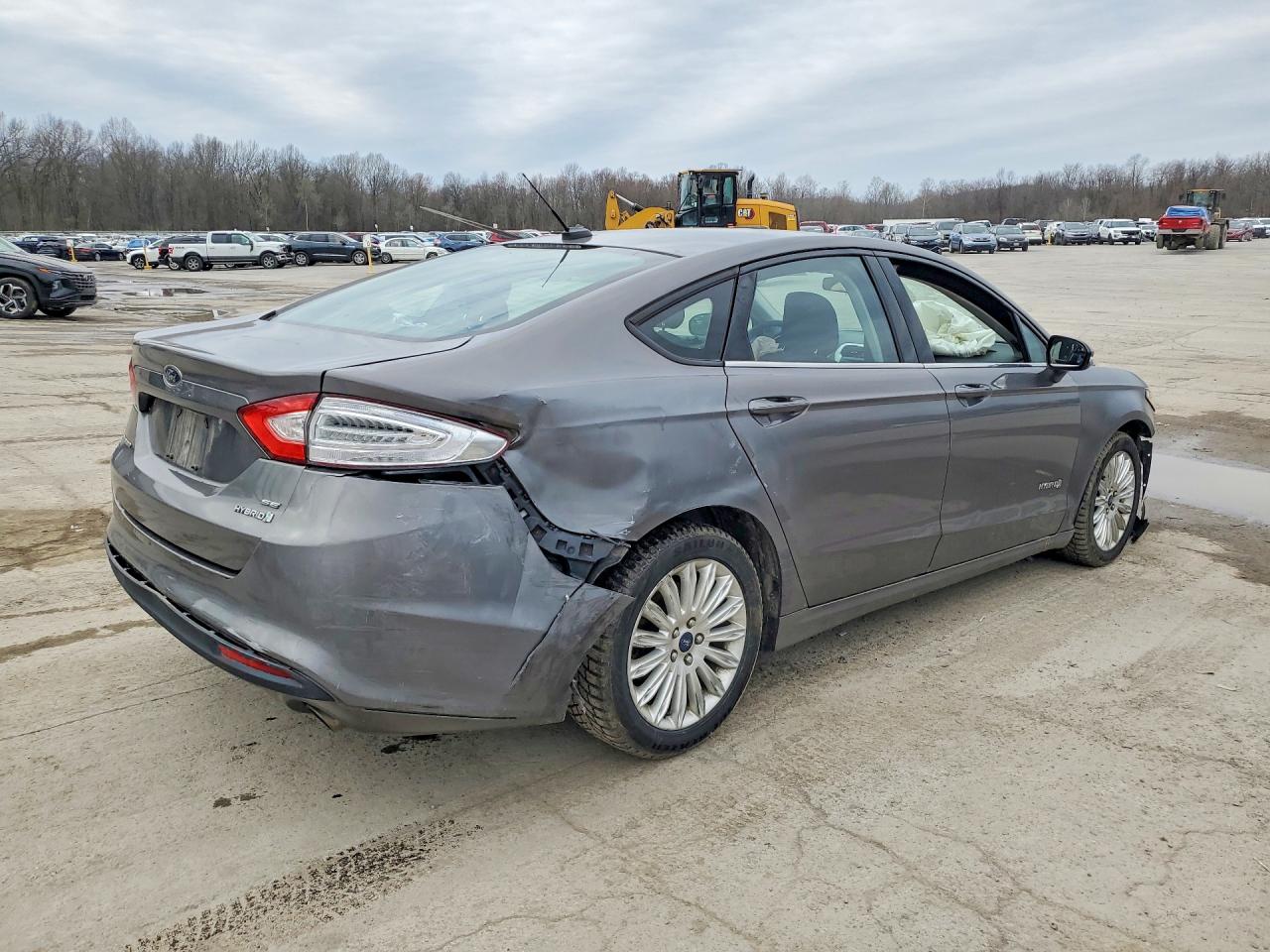 2013 Ford Fusion Se Hybrid Gray vin: 3FA6P0LU8DR263305