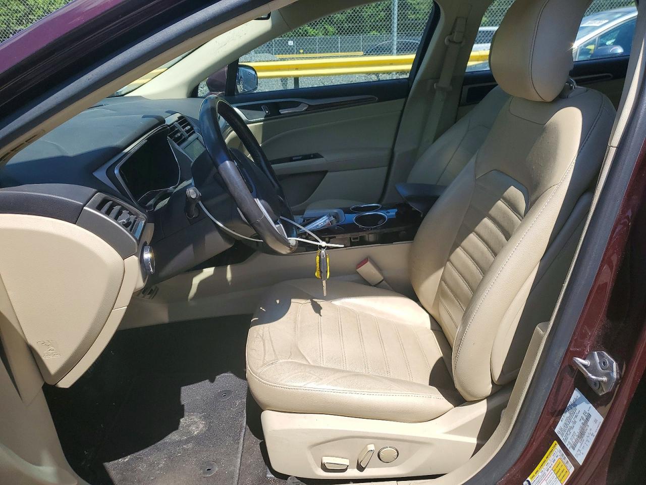 2013 Ford Fusion Se Hybrid Burgundy vin: 3FA6P0LU8DR266138
