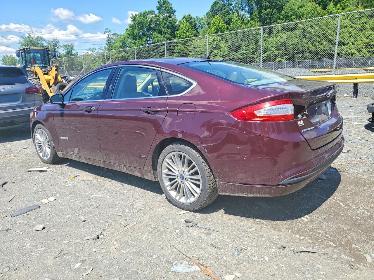 2013 Ford Fusion Se Hybrid Burgundy vin: 3FA6P0LU8DR266138