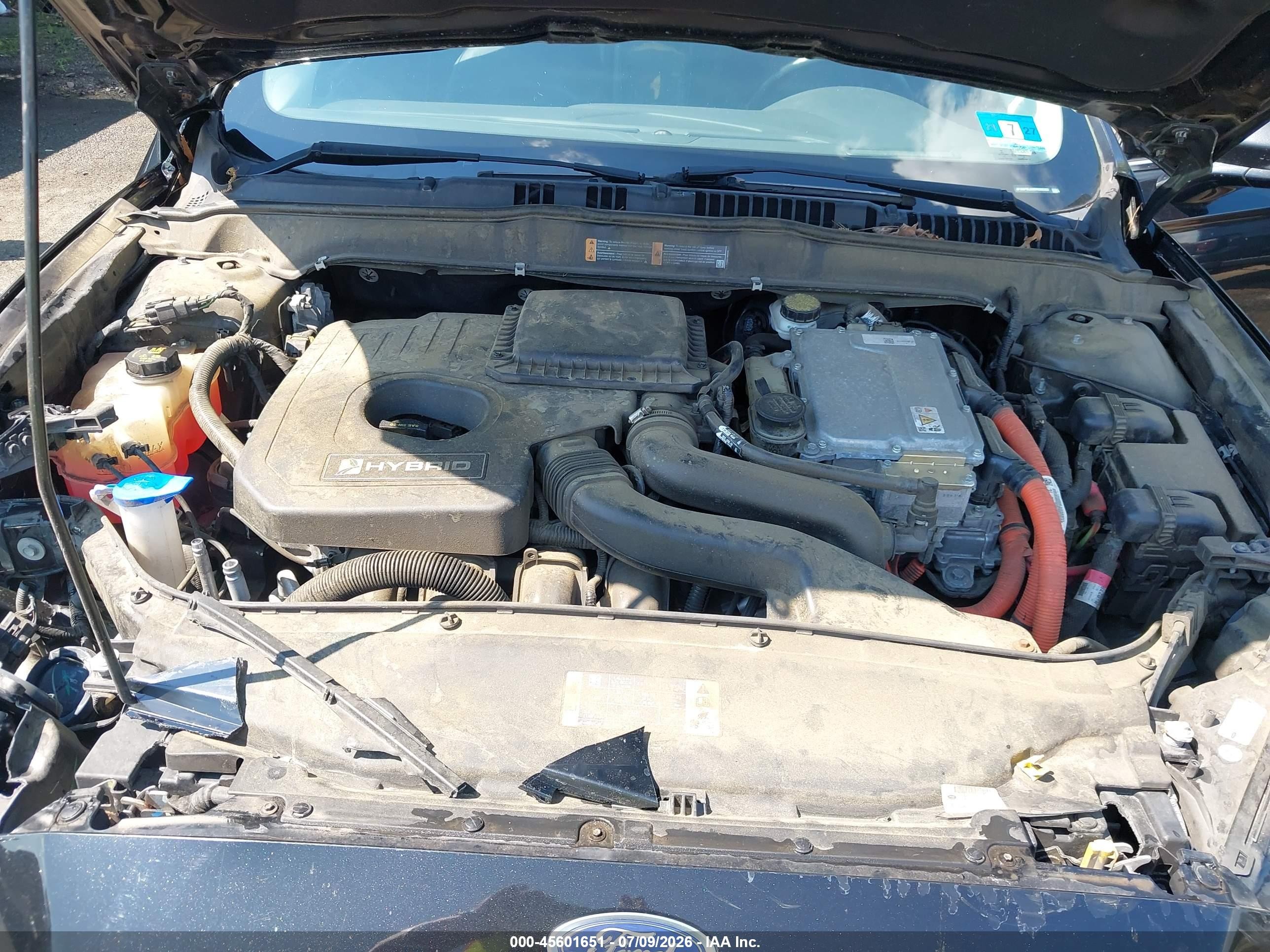 2013 Ford Fusion Hybrid Se Black vin: 3FA6P0LU8DR288382