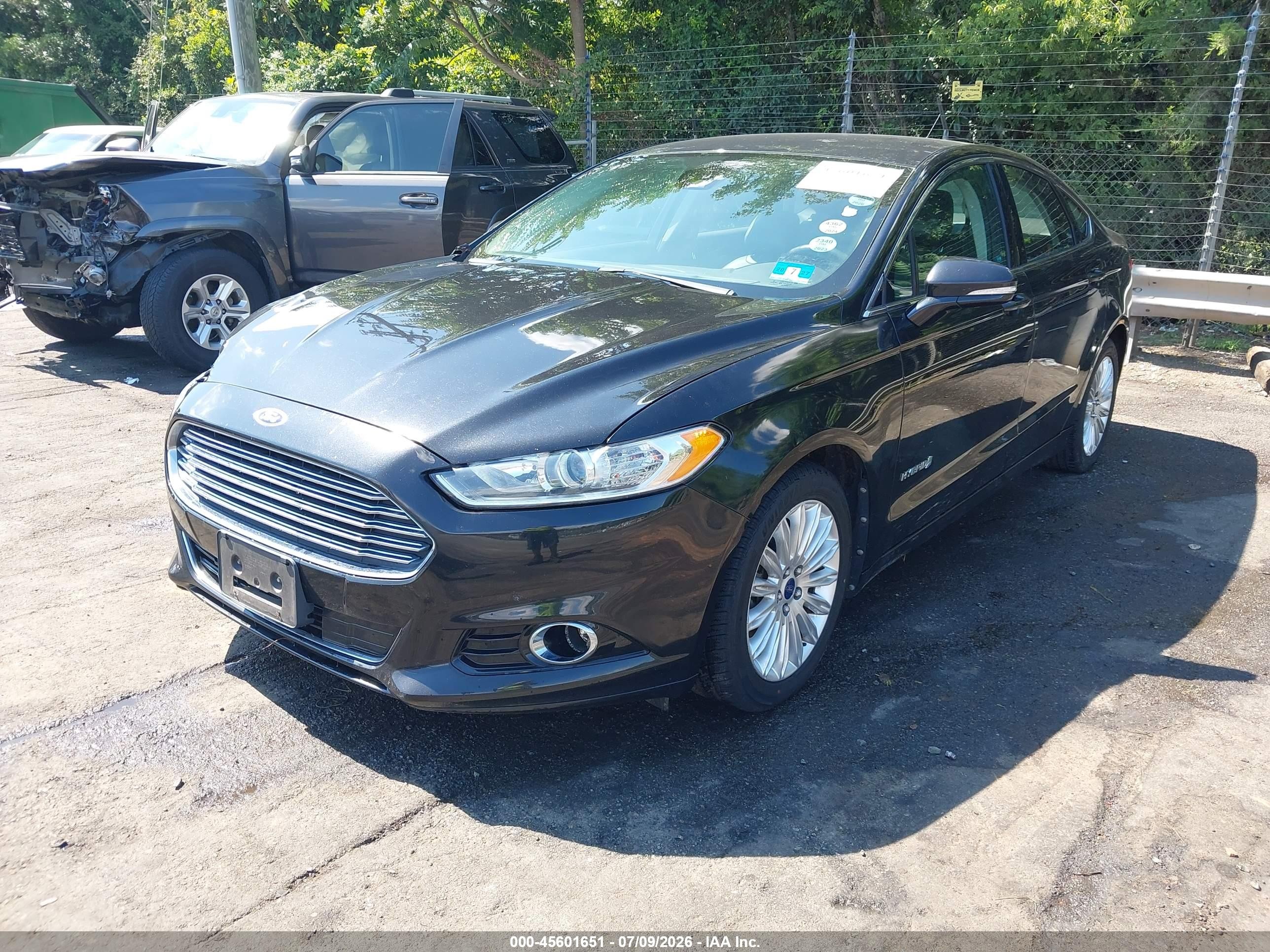 2013 Ford Fusion Hybrid Se Black vin: 3FA6P0LU8DR288382