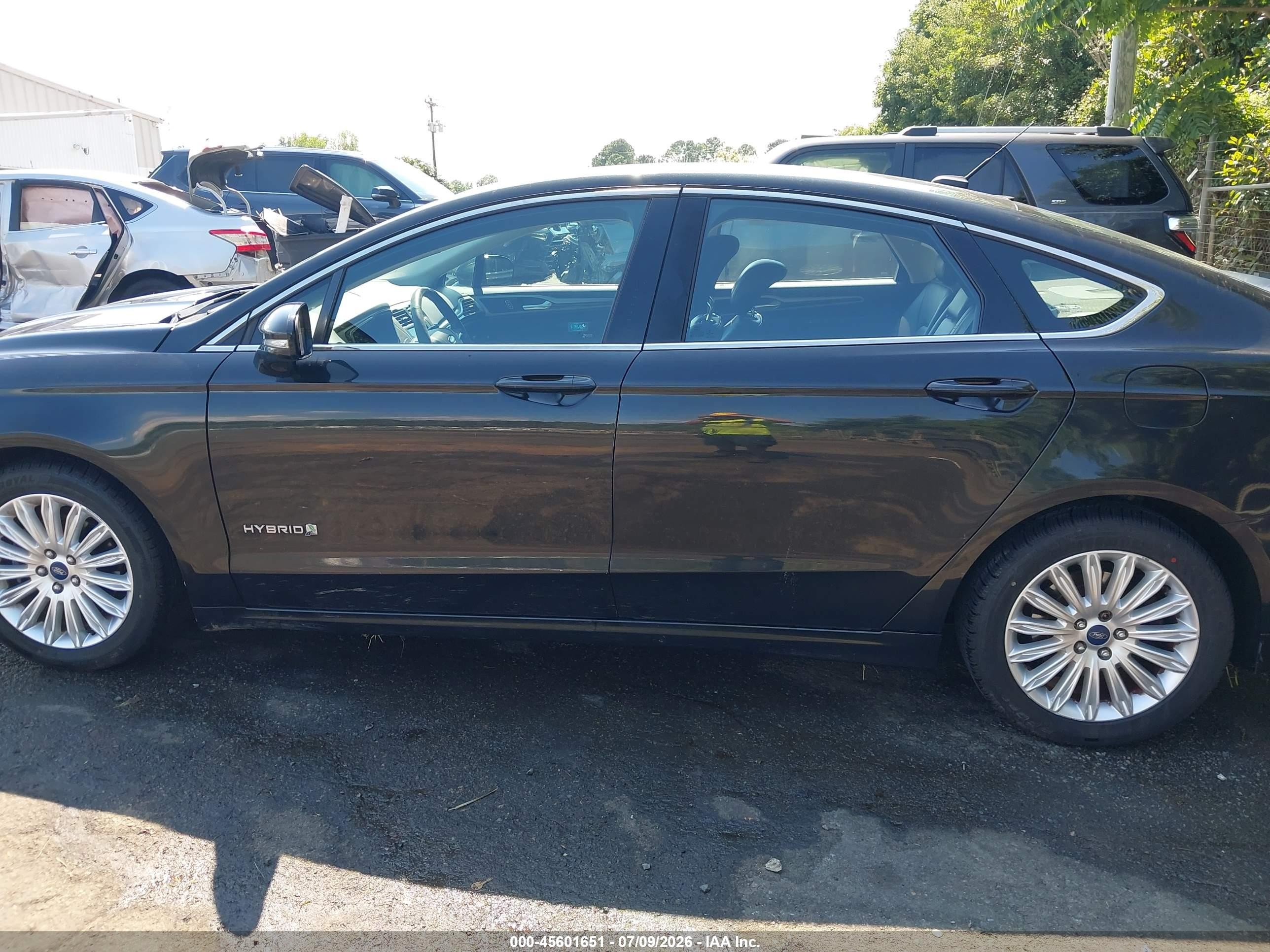 2013 Ford Fusion Hybrid Se Black vin: 3FA6P0LU8DR288382