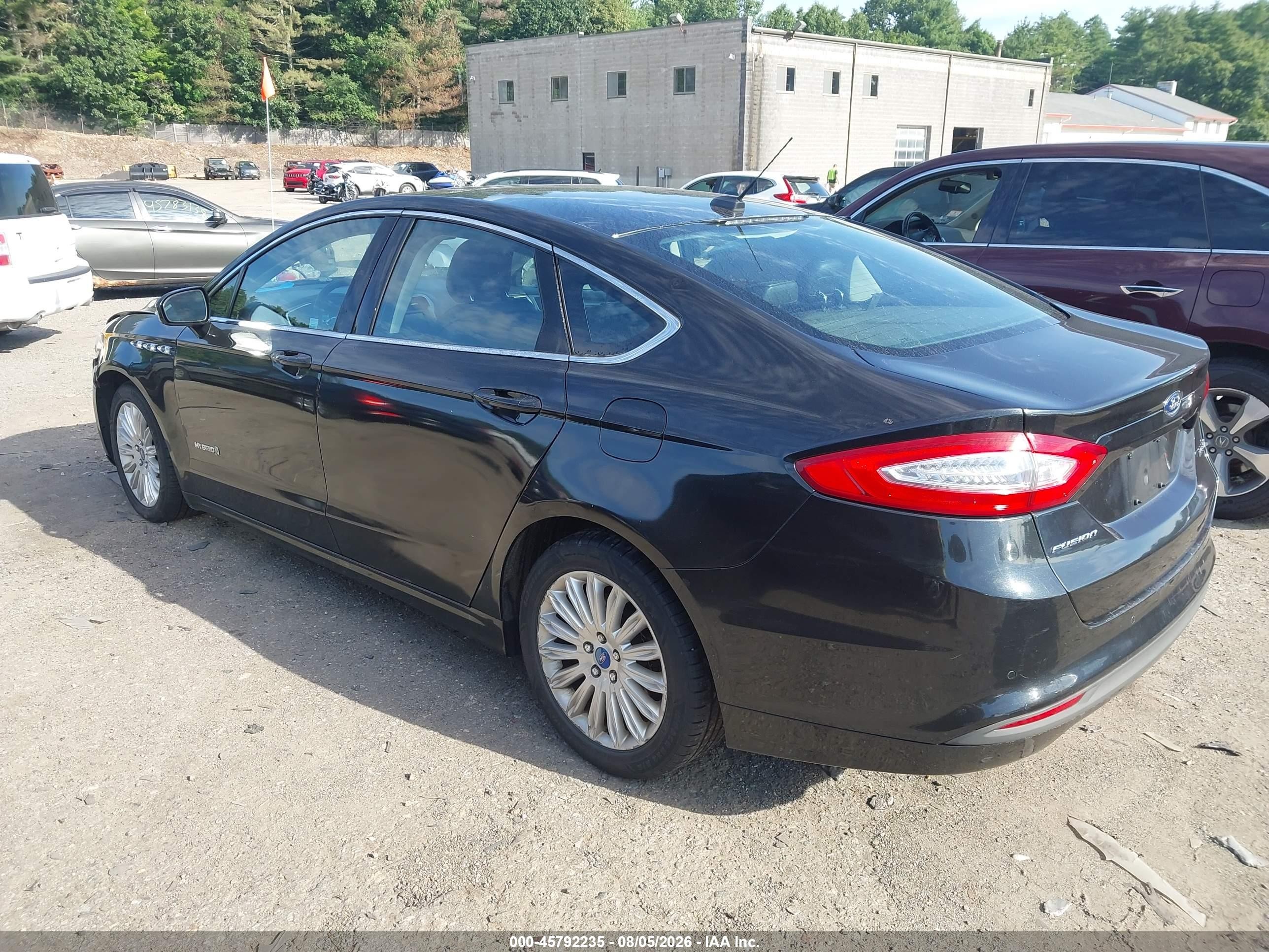 2013 Ford Fusion Hybrid Se Black vin: 3FA6P0LU8DR374291