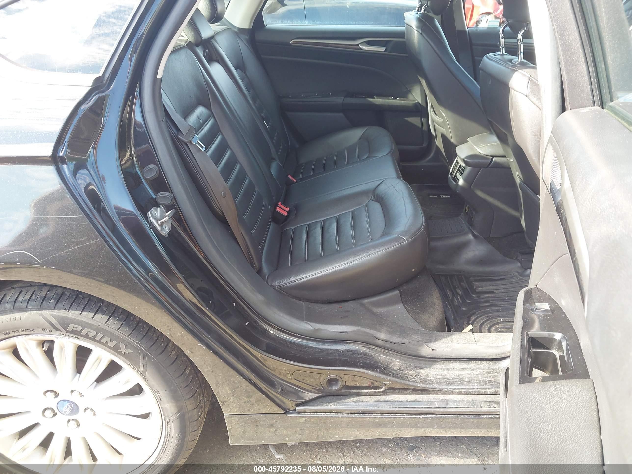 2013 Ford Fusion Hybrid Se Black vin: 3FA6P0LU8DR374291