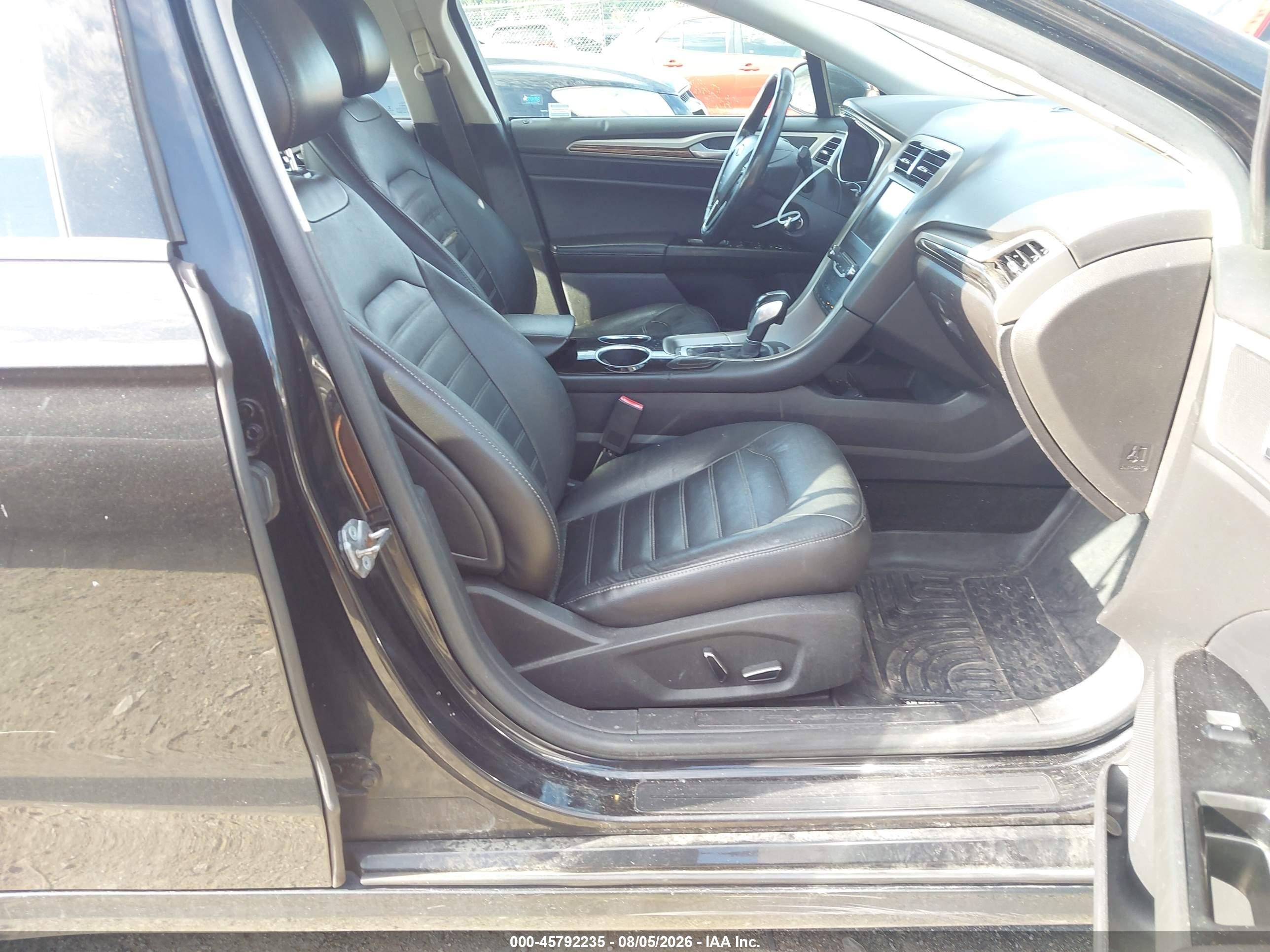 2013 Ford Fusion Hybrid Se Black vin: 3FA6P0LU8DR374291