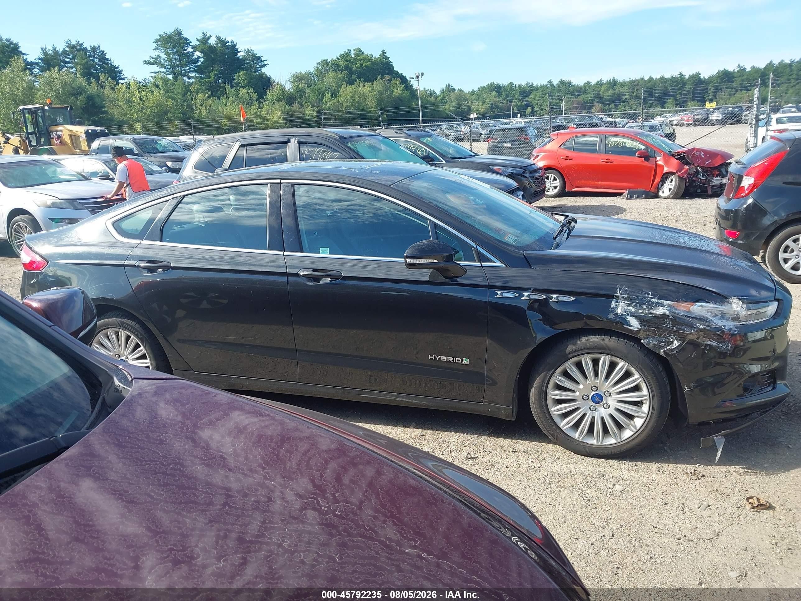 2013 Ford Fusion Hybrid Se Black vin: 3FA6P0LU8DR374291