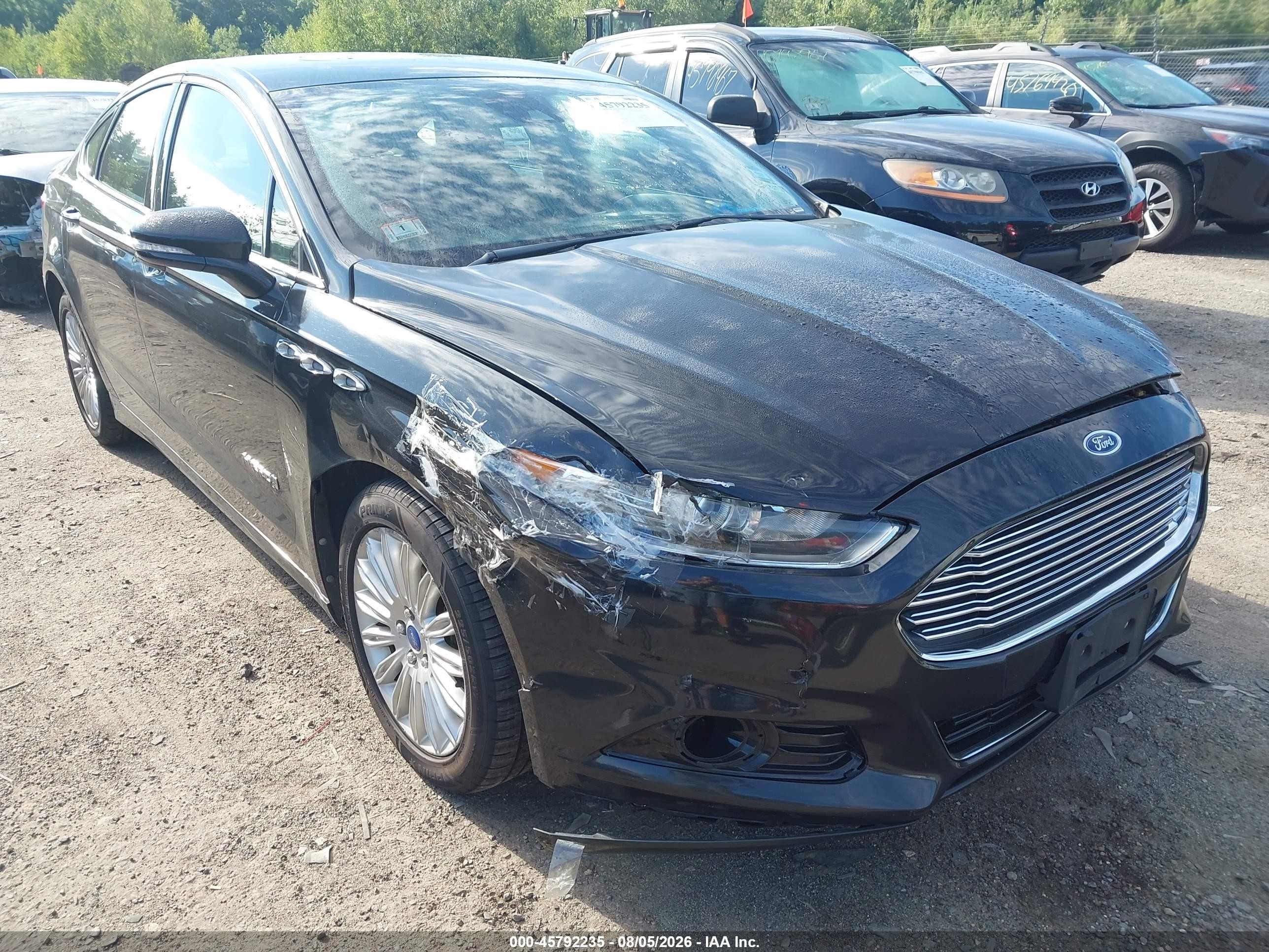 2013 Ford Fusion Hybrid Se Black vin: 3FA6P0LU8DR374291