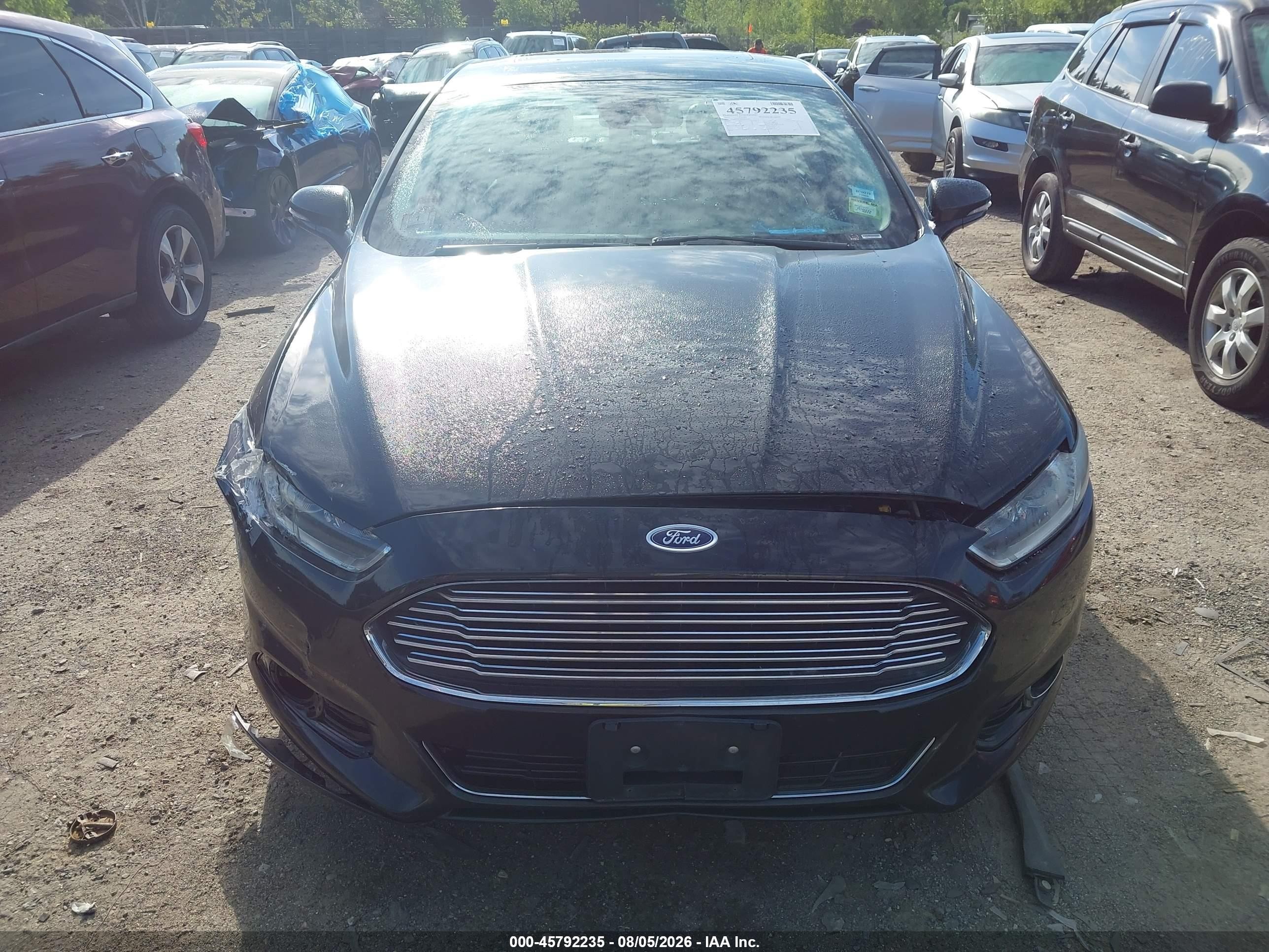 2013 Ford Fusion Hybrid Se Black vin: 3FA6P0LU8DR374291