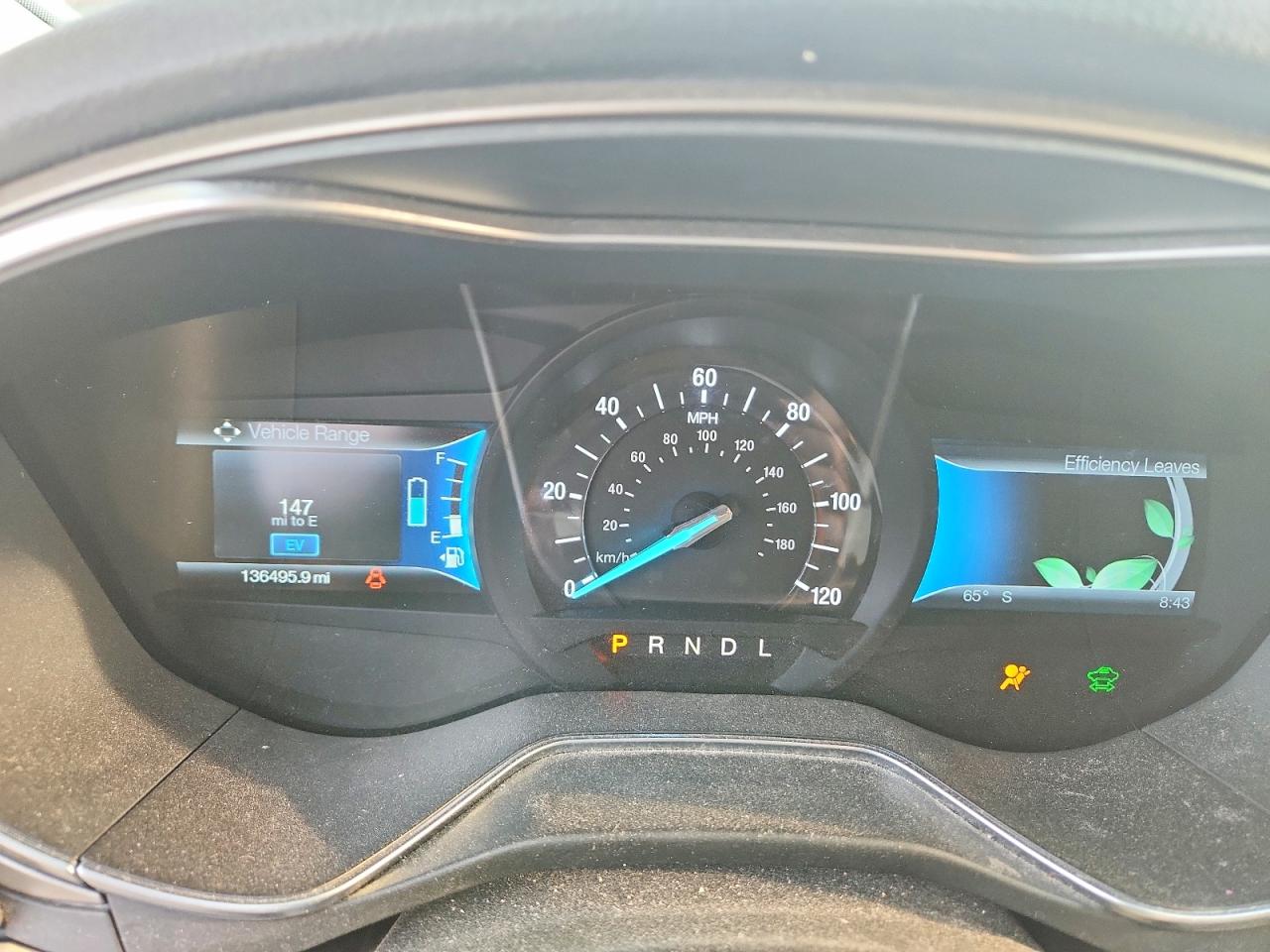 2014 Ford Fusion Se Hybrid Turquoise vin: 3FA6P0LU8ER192804