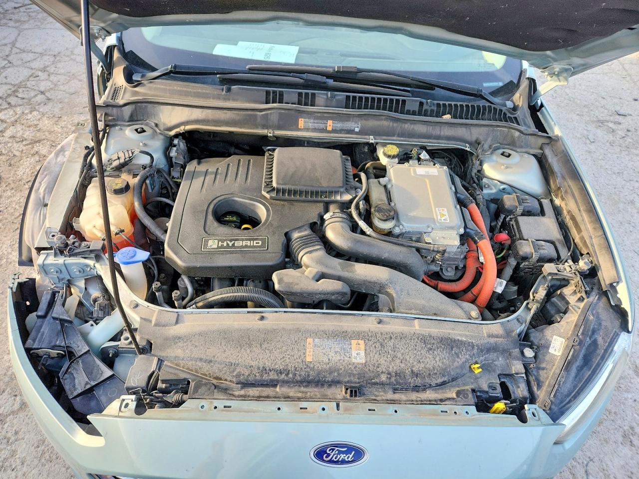 2014 Ford Fusion Se Hybrid Turquoise vin: 3FA6P0LU8ER192804