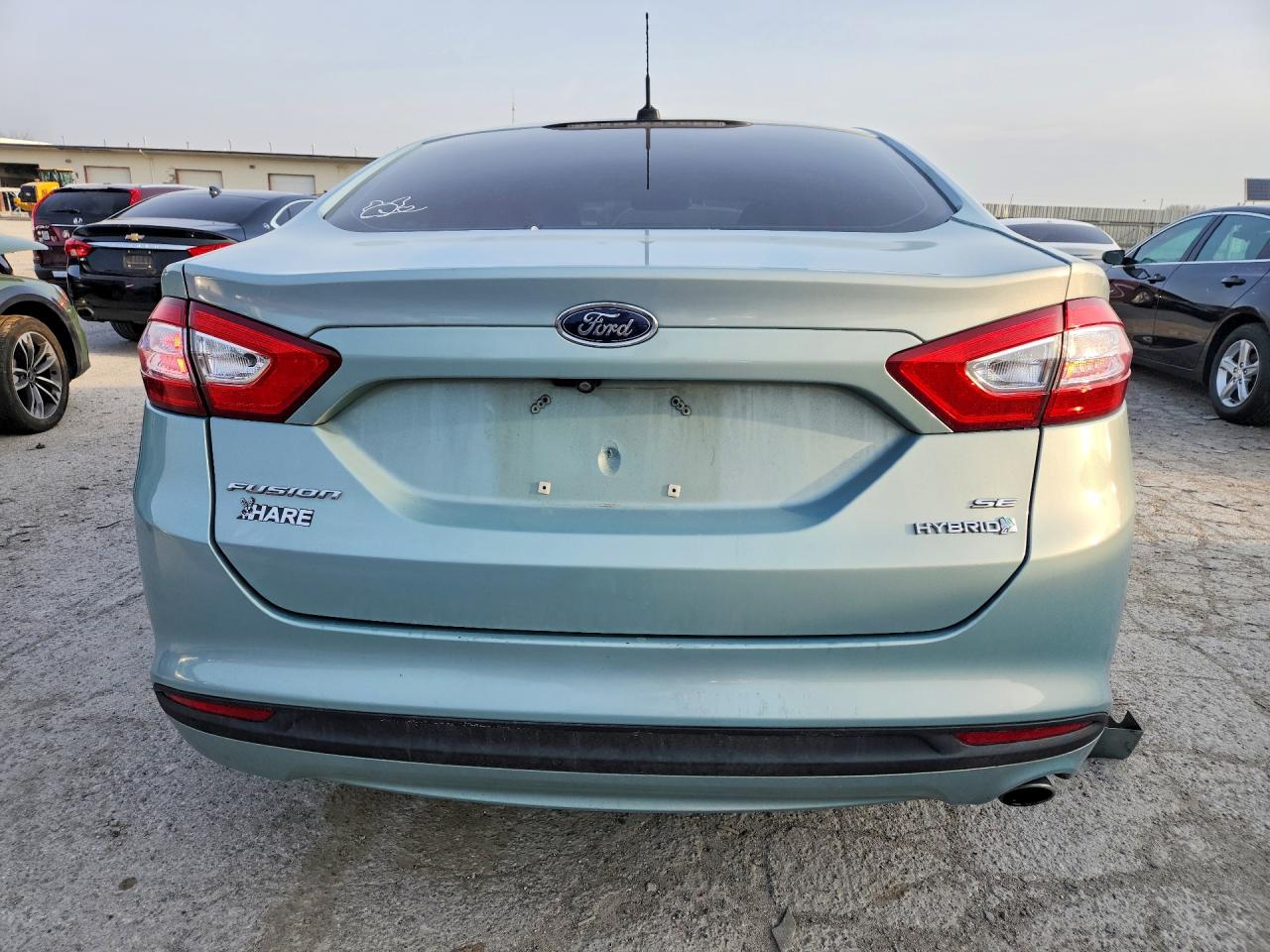 2014 Ford Fusion Se Hybrid Turquoise vin: 3FA6P0LU8ER192804